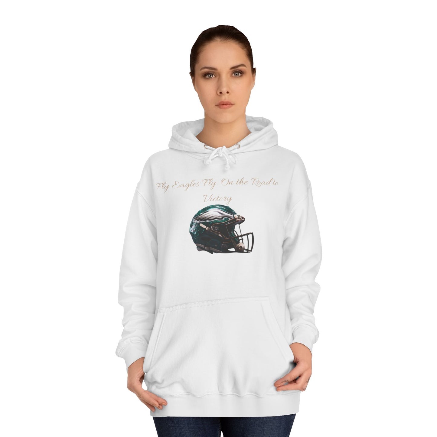 Midnight Green NFL Philadelphia Eagles Hoodie for Men & Women – "Fly Eagles, Fly" Game Day Sweatshirt with Drawstrings & Kangaroo Pocket