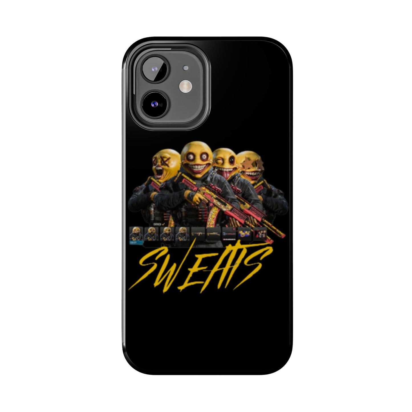 Tough Phone Cases - Bold 'SWEATS' Design for Gamers & Trendsetters