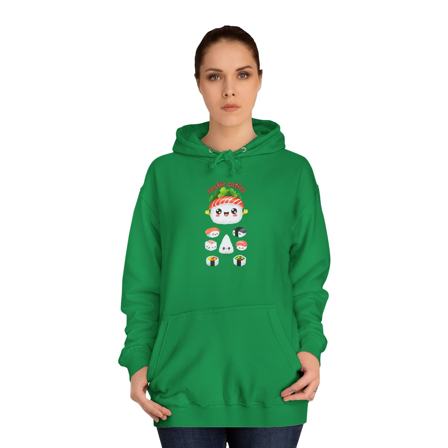 π£ Cute Sushi Characters White Sweater β Cozy & Fun for Men & Women! π£