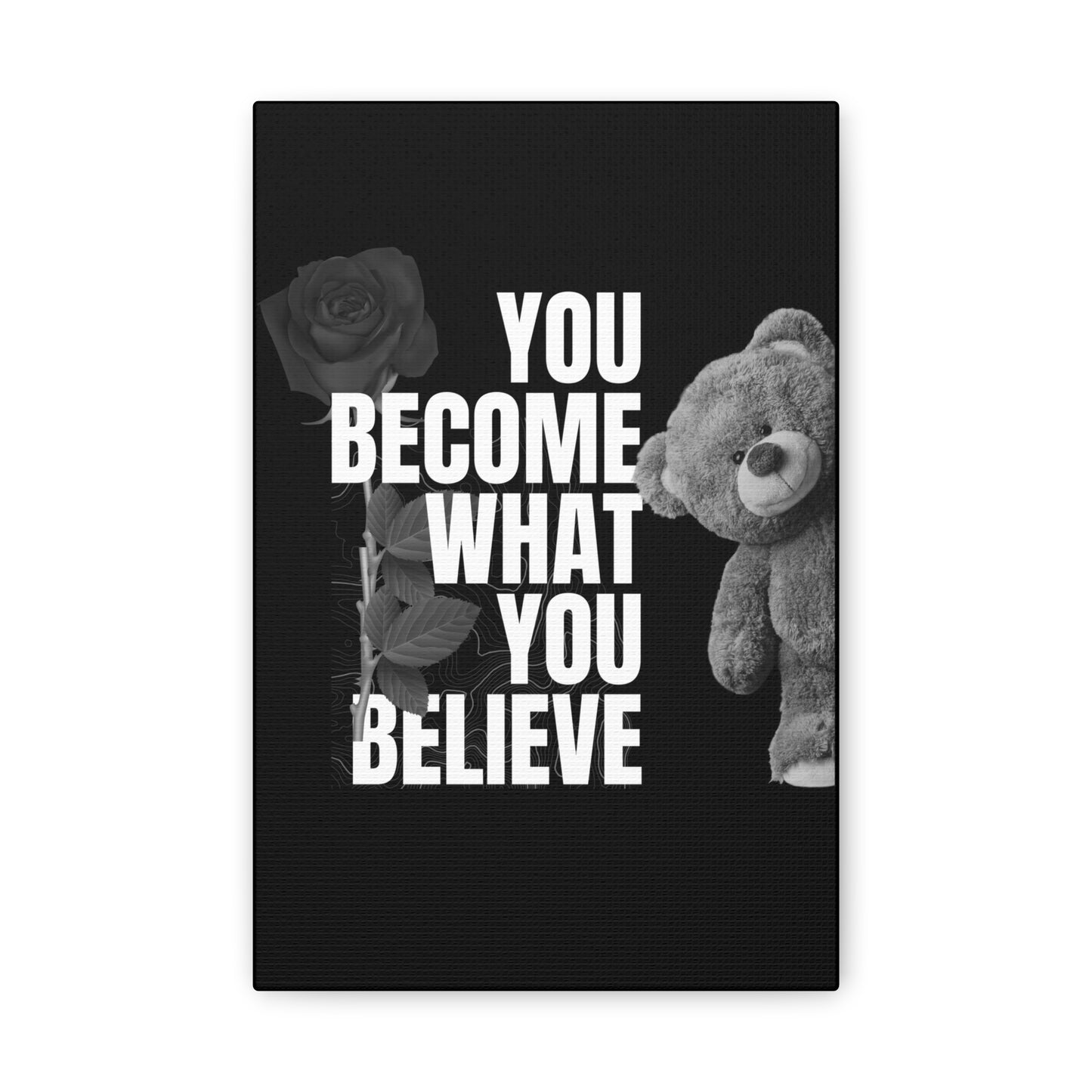 🌟 Motivational Wall Art – 'You Become What You Believe' Inspirational Canvas Print