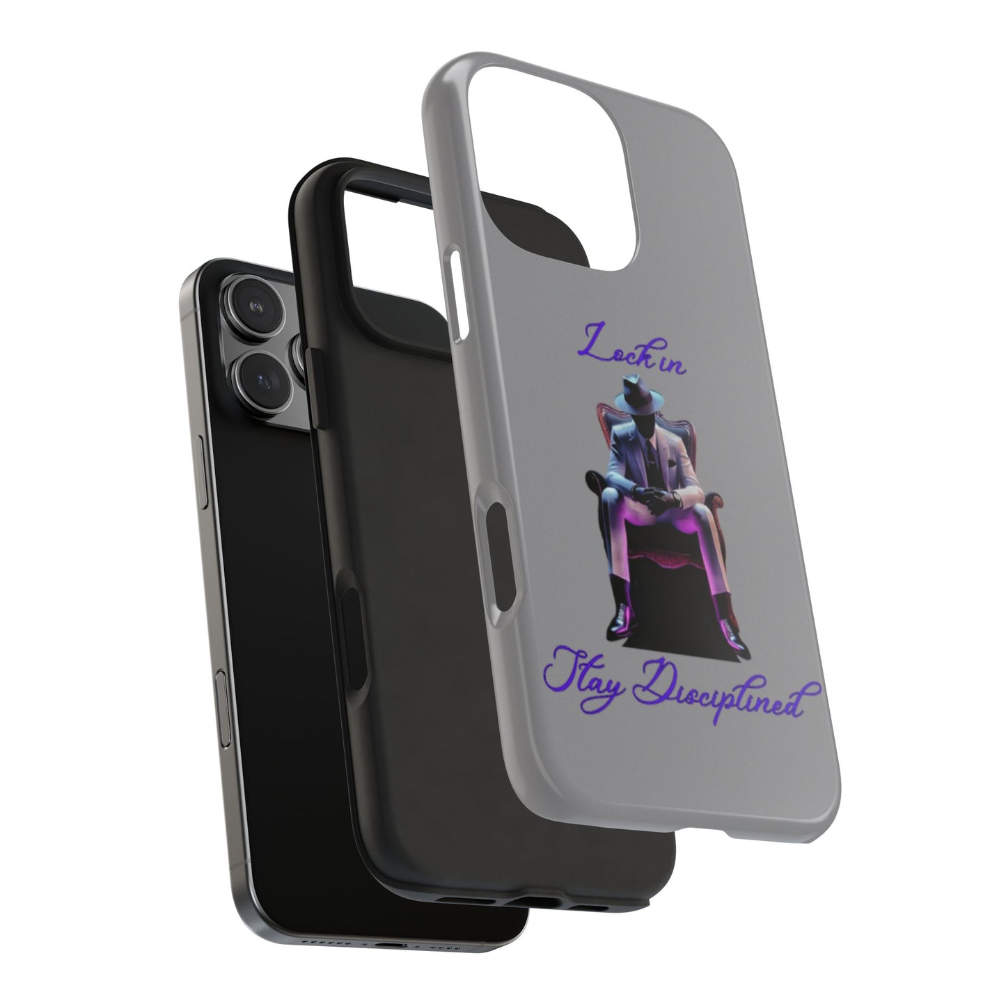 Phone case- Lock In, Stay Disciplined Tough Phone Case - Durable Protection