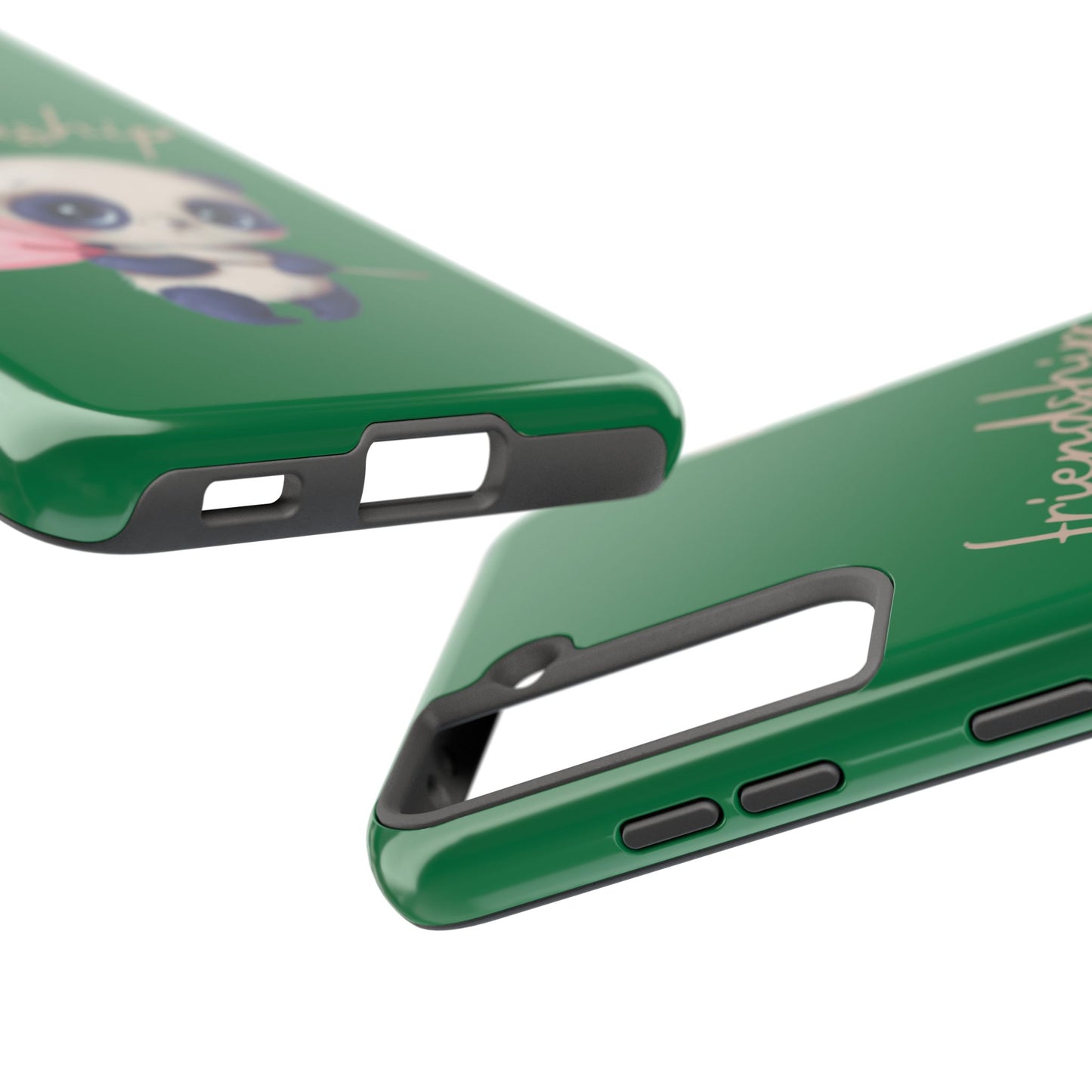 Phone case- Cute Panda Friendship Tough Phone Case - Durable Protection