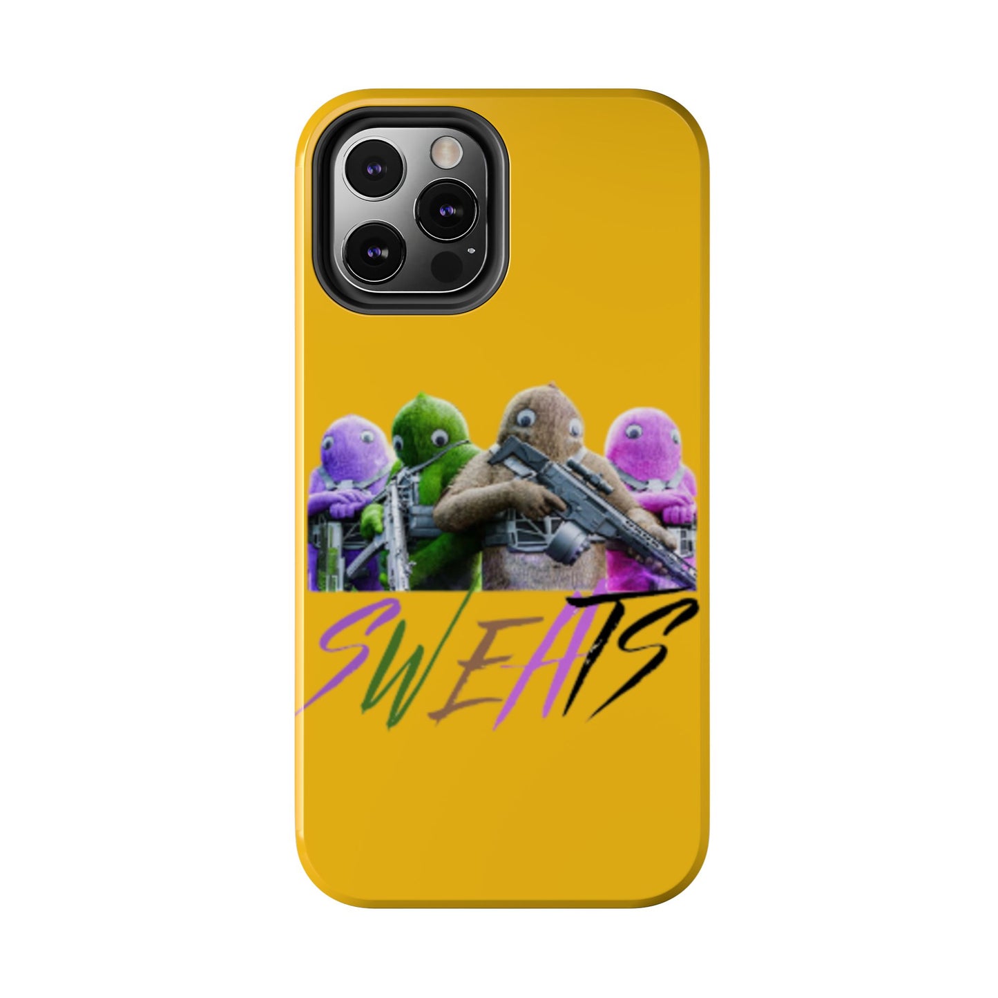 Cool Cartoon-Inspired Tough Phone Case - 'SWEATS'