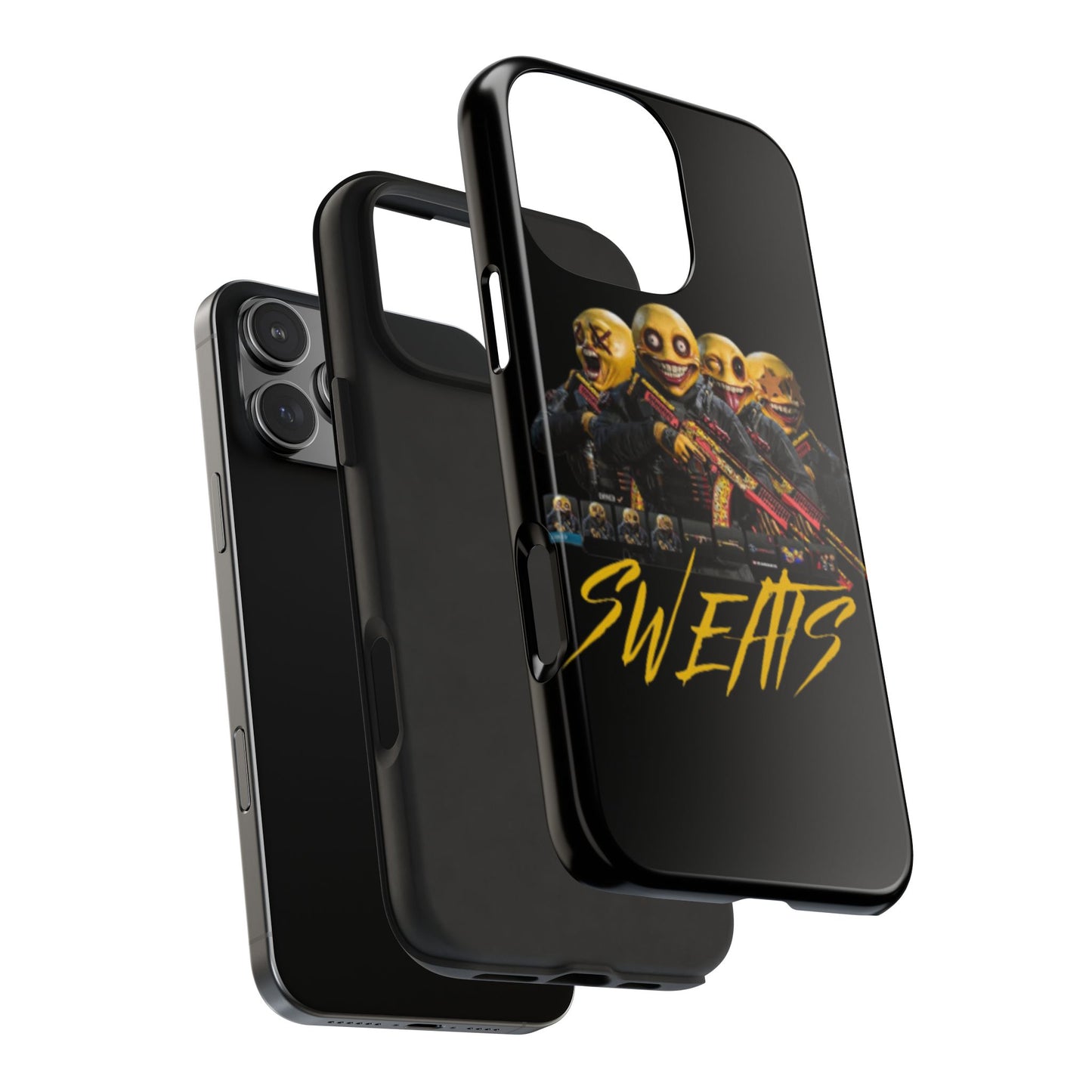 Tough Phone Cases - Bold 'SWEATS' Design for Gamers & Trendsetters