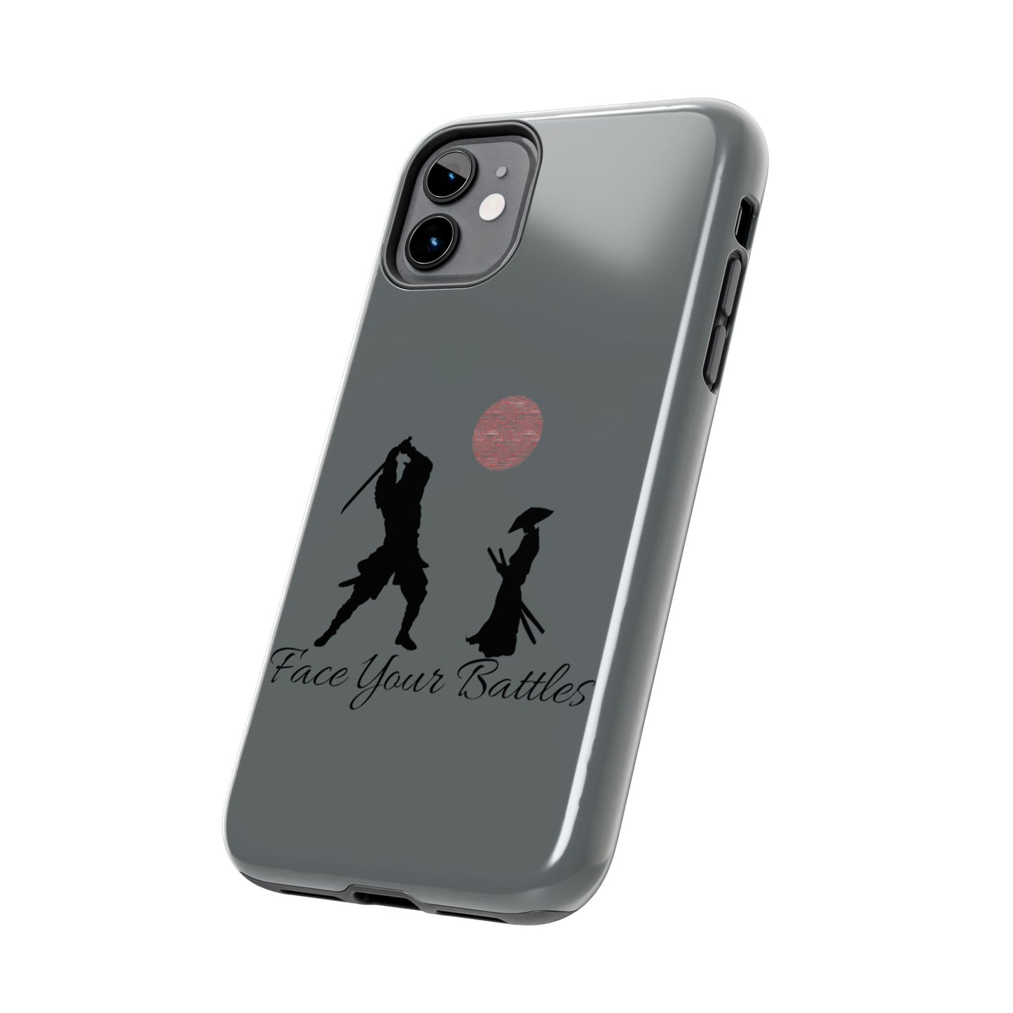 Phone case- Face Your Battles Tough Phone Case - Durable Protection