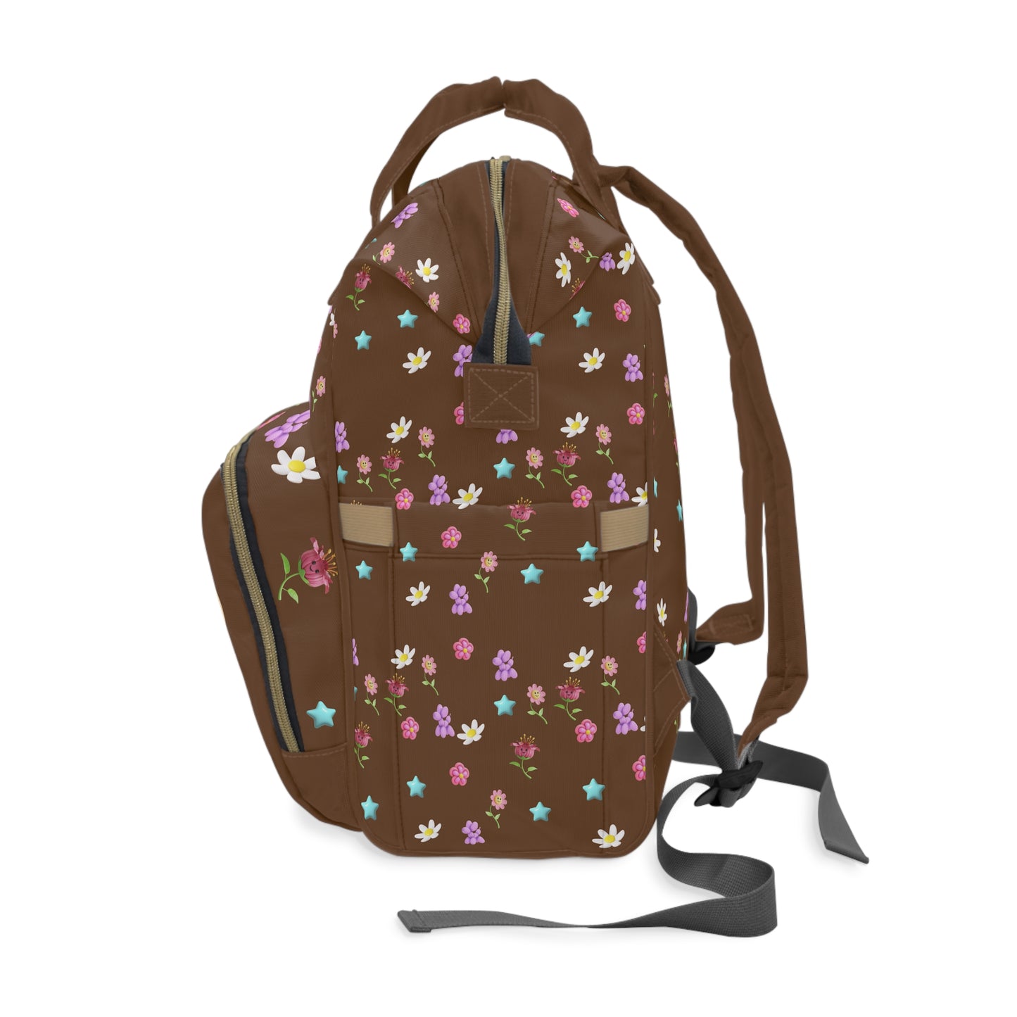 Cute Monkey Floral Diaper Backpack for Moms - Stylish Baby Bag ππΈ