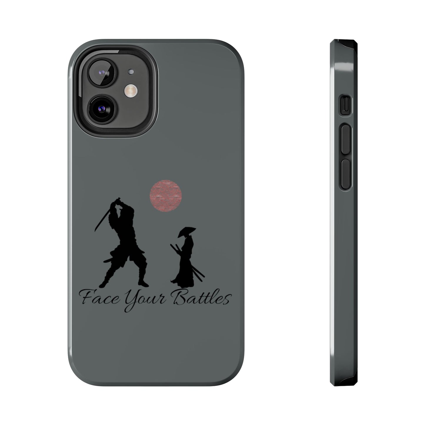 Phone case- Face Your Battles Tough Phone Case - Durable Protection
