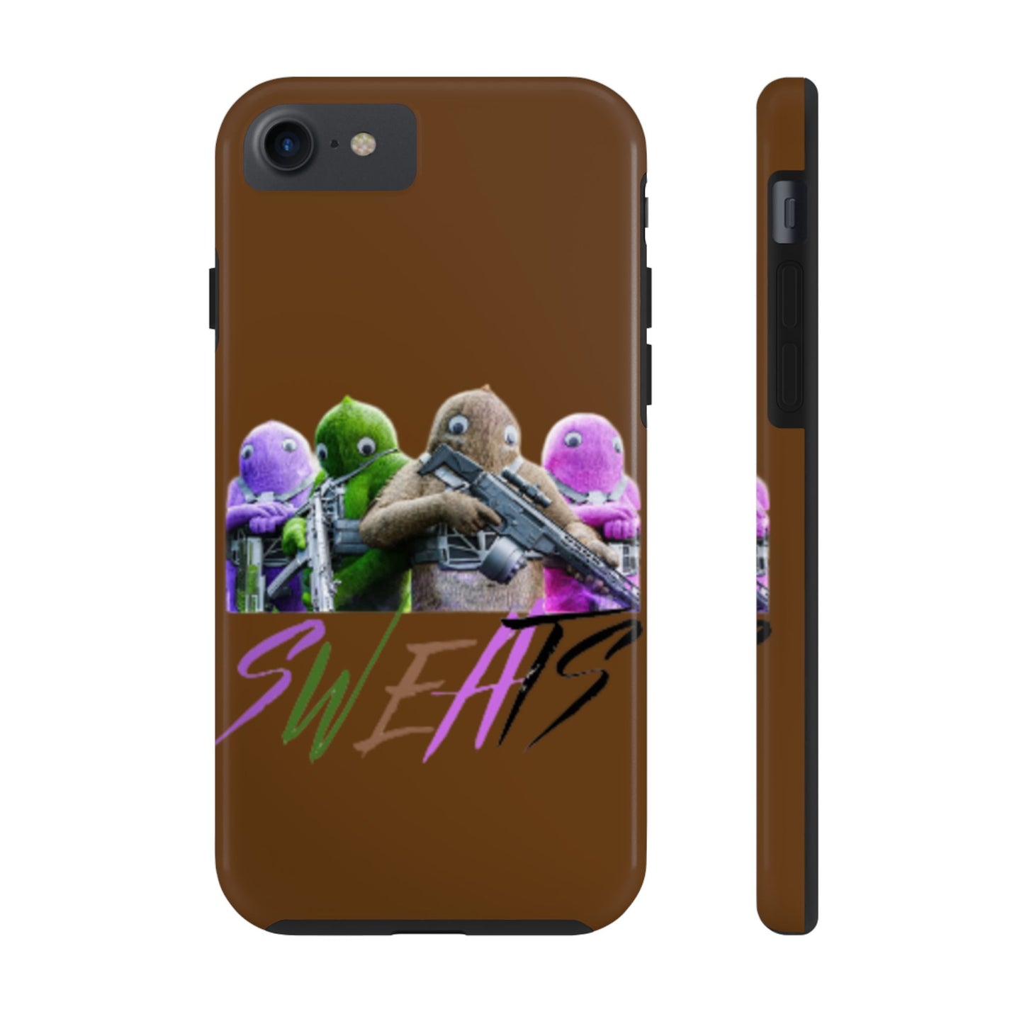 Cool Cartoon-Inspired Tough Phone Case - 'SWEATS'