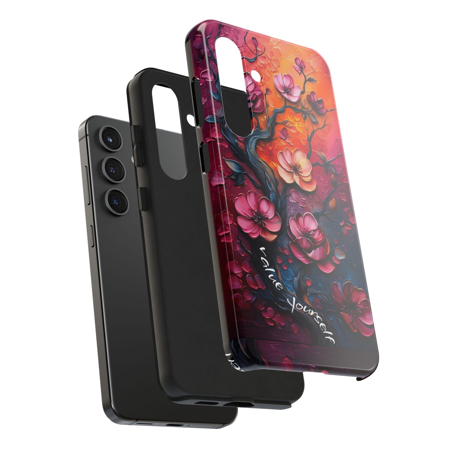Value Yourself Floral Tough Phone Case