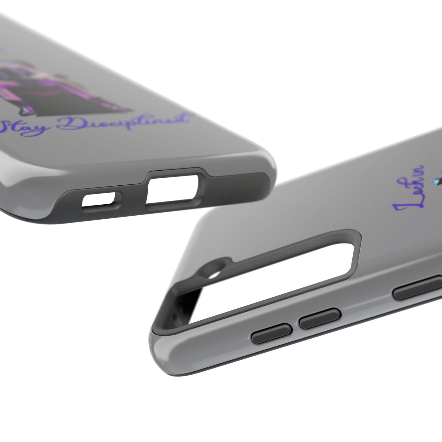 Phone case- Lock In, Stay Disciplined Tough Phone Case - Durable Protection