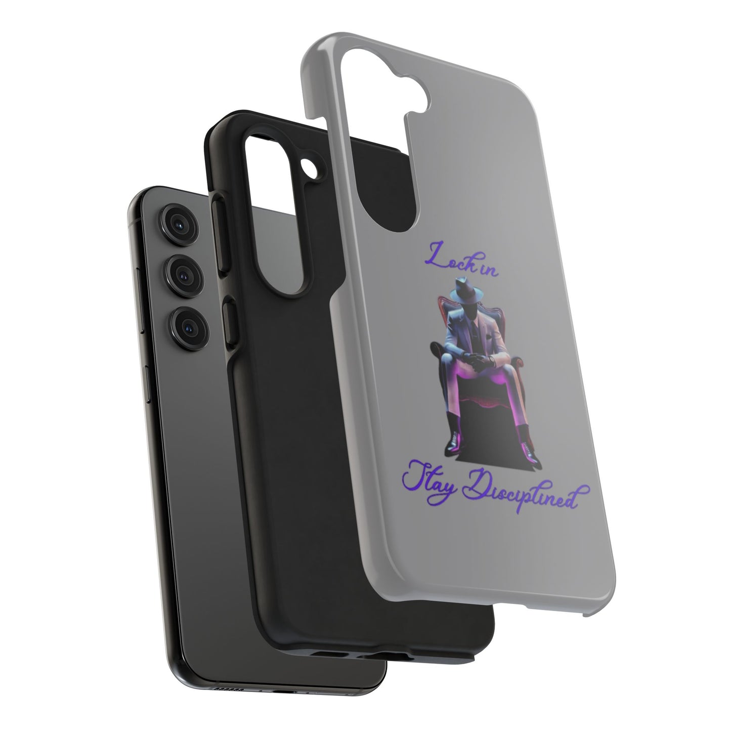 Phone case- Lock In, Stay Disciplined Tough Phone Case - Durable Protection