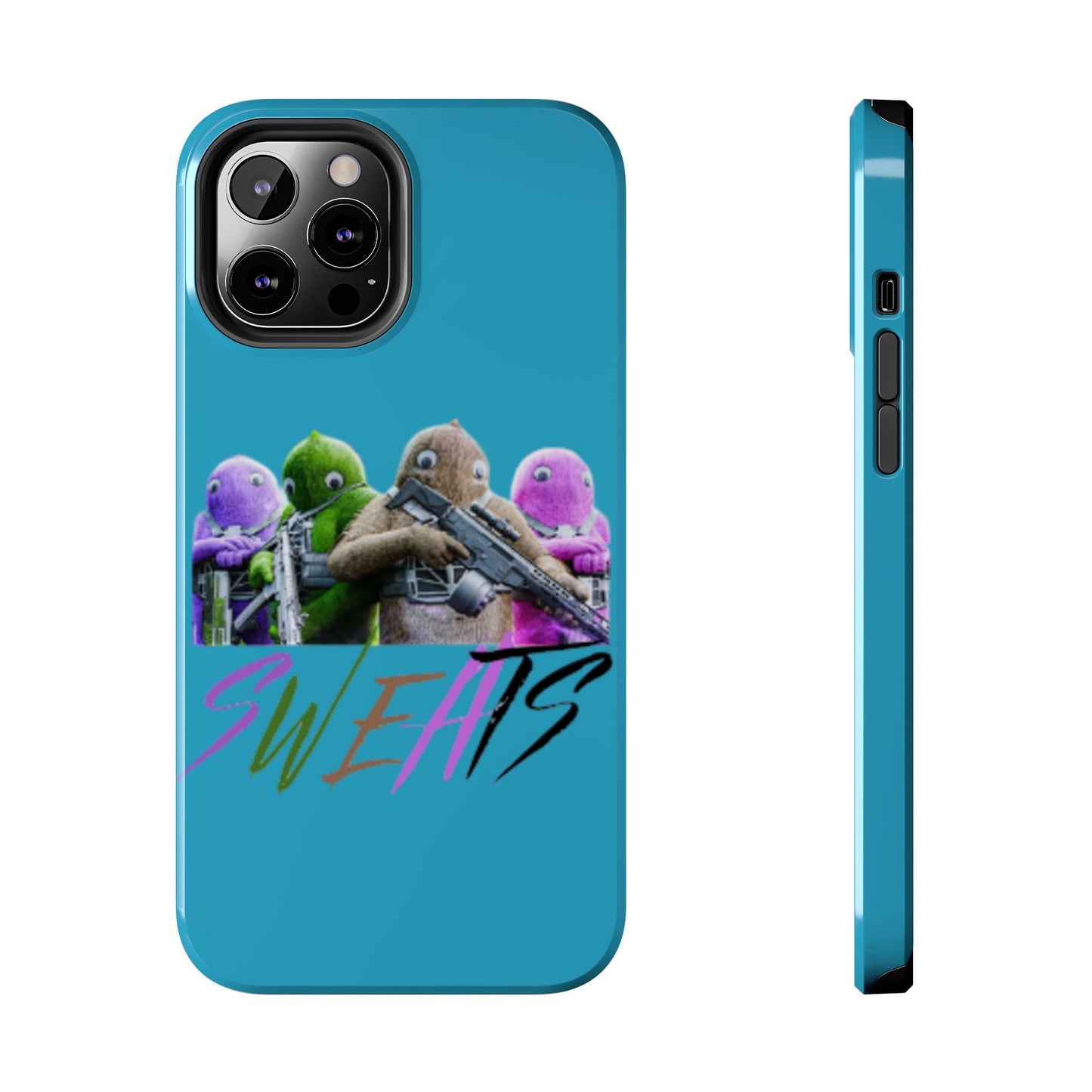 Cool Cartoon-Inspired Tough Phone Case - 'SWEATS'