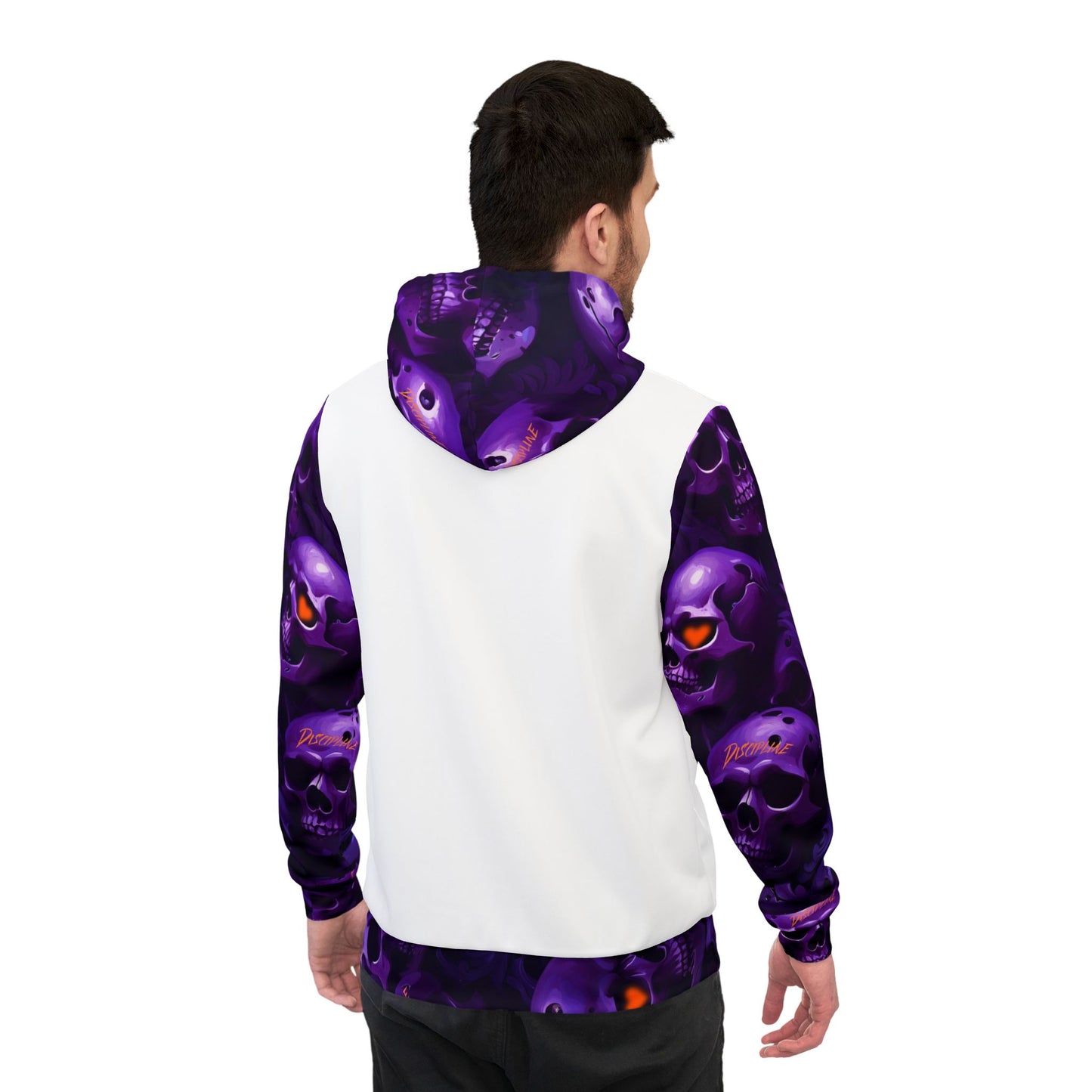 💜💀 Purple Skull White Hoodie – Edgy & Stylish Streetwear for Men & Women
