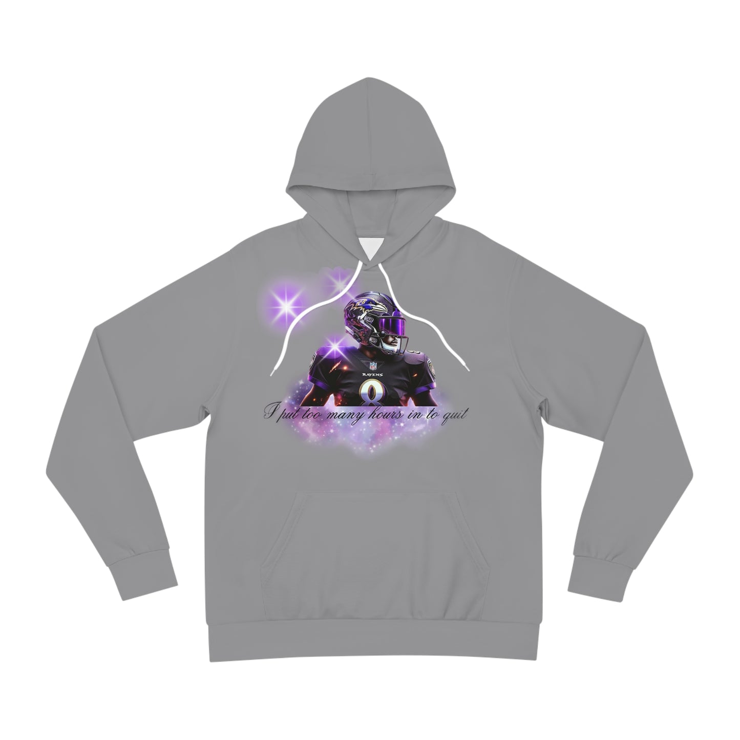 Charcoal Grey "Blood, Sweat & Hours" NFL Hoodie – Built for Success Sweatshirt