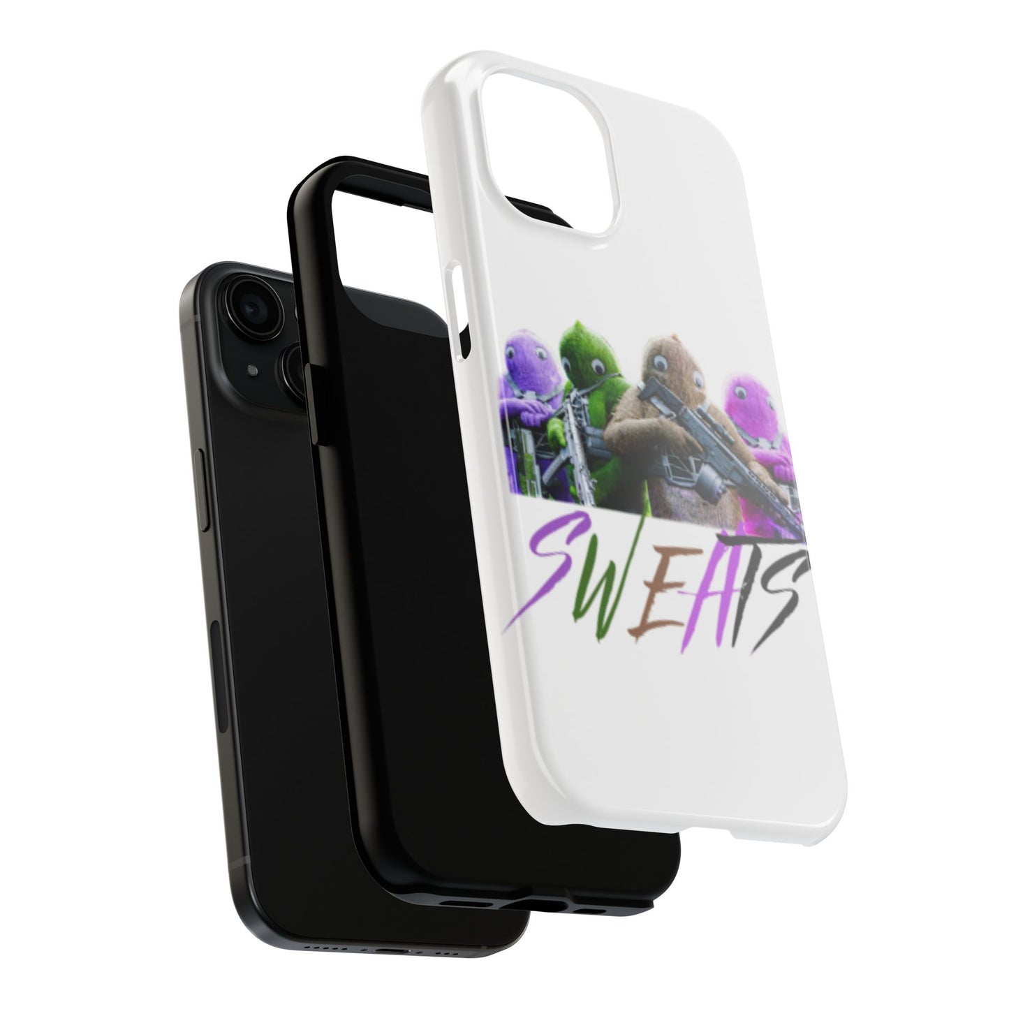 Cool Cartoon-Inspired Tough Phone Case - 'SWEATS'