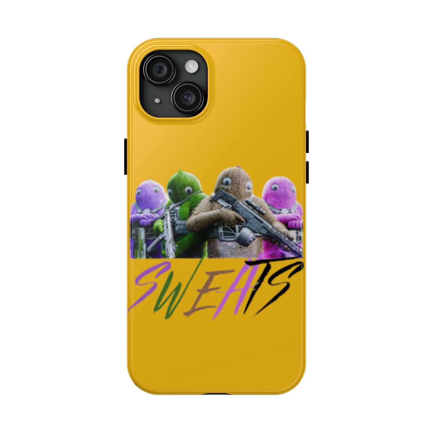 Cool Cartoon-Inspired Tough Phone Case - 'SWEATS'