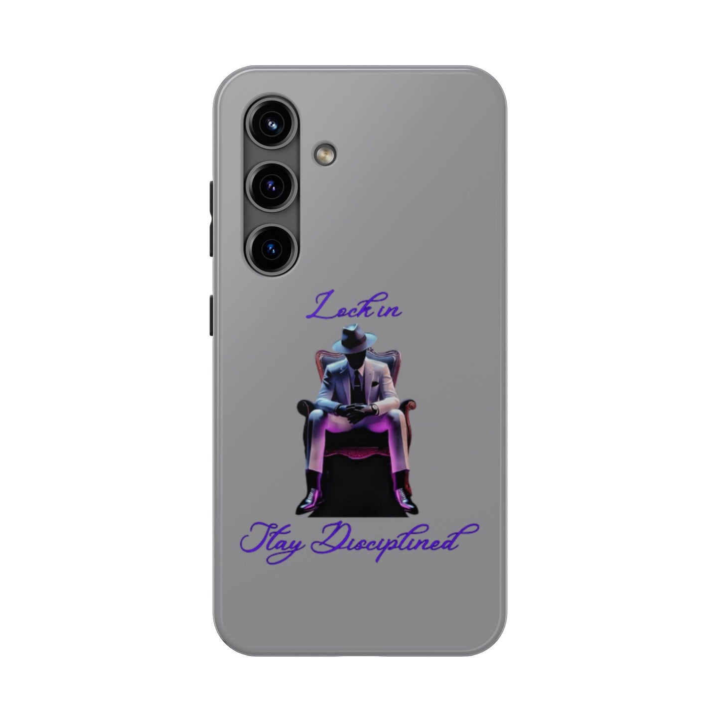 Phone case- Lock In, Stay Disciplined Tough Phone Case - Durable Protection