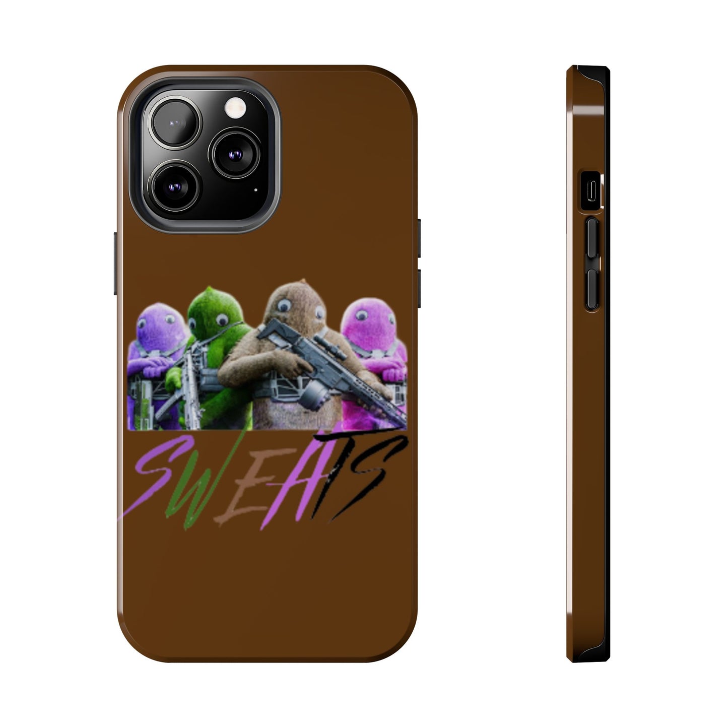 Cool Cartoon-Inspired Tough Phone Case - 'SWEATS'