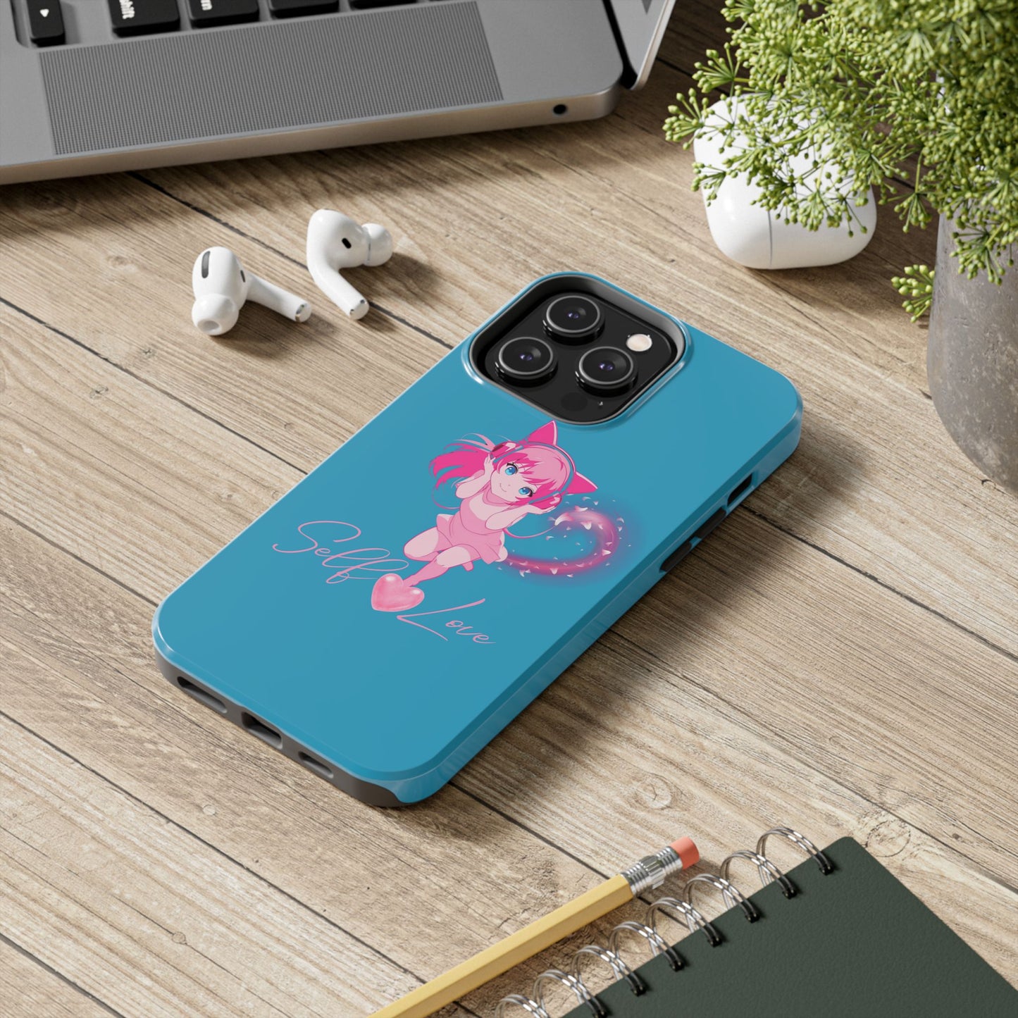 Self Love Tough Phone Case for Anime Lovers