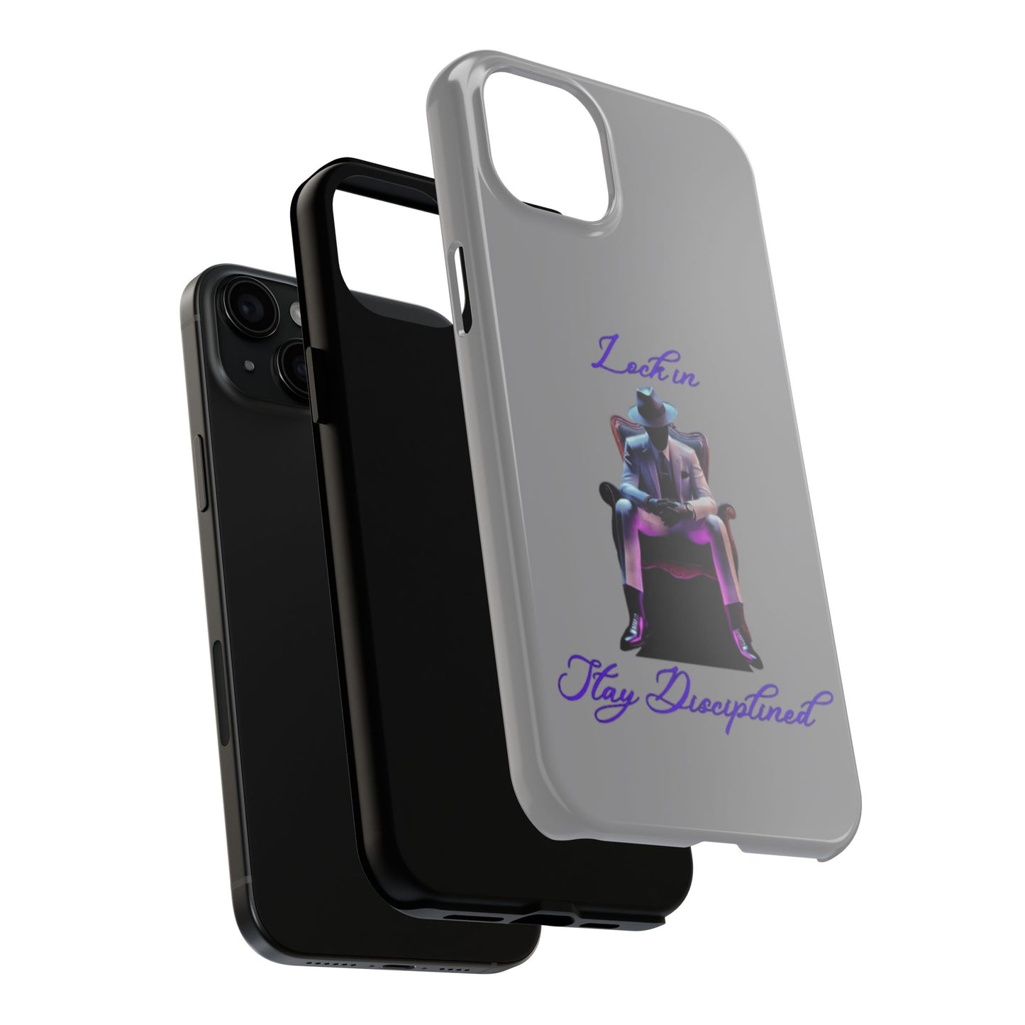 Phone case- Lock In, Stay Disciplined Tough Phone Case - Durable Protection