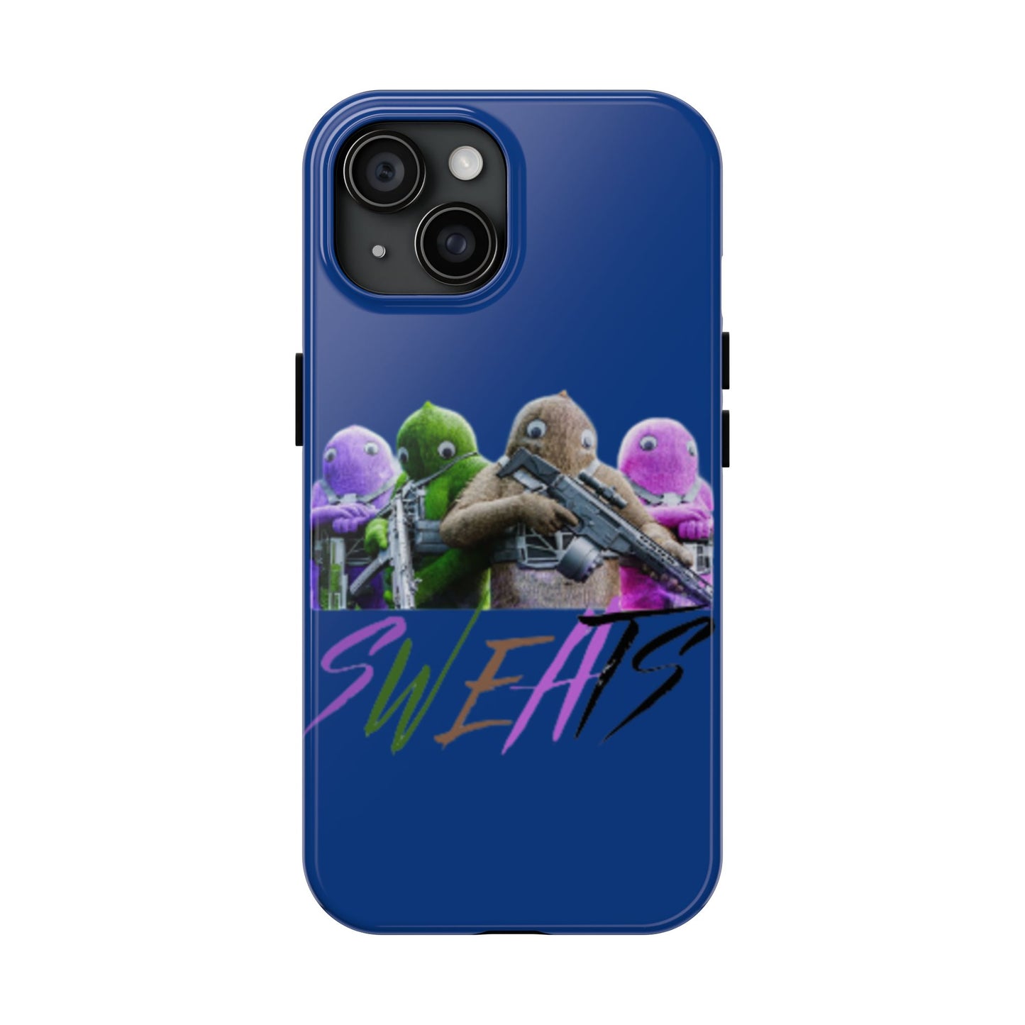 Cool Cartoon-Inspired Tough Phone Case - 'SWEATS'