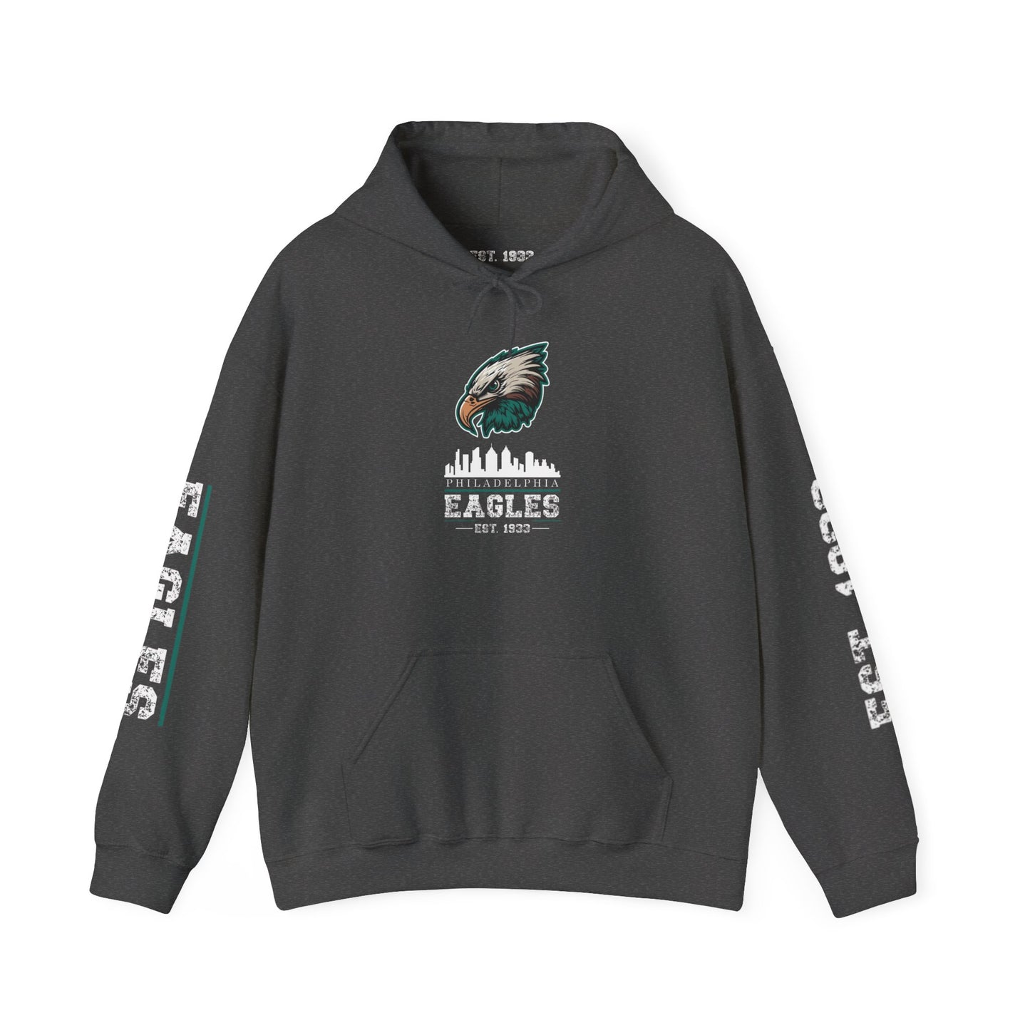 Philadelphia Eagles Hoodie – Est. 1933 | Black Pullover for Men & Women | Team Colors & Mascot Design