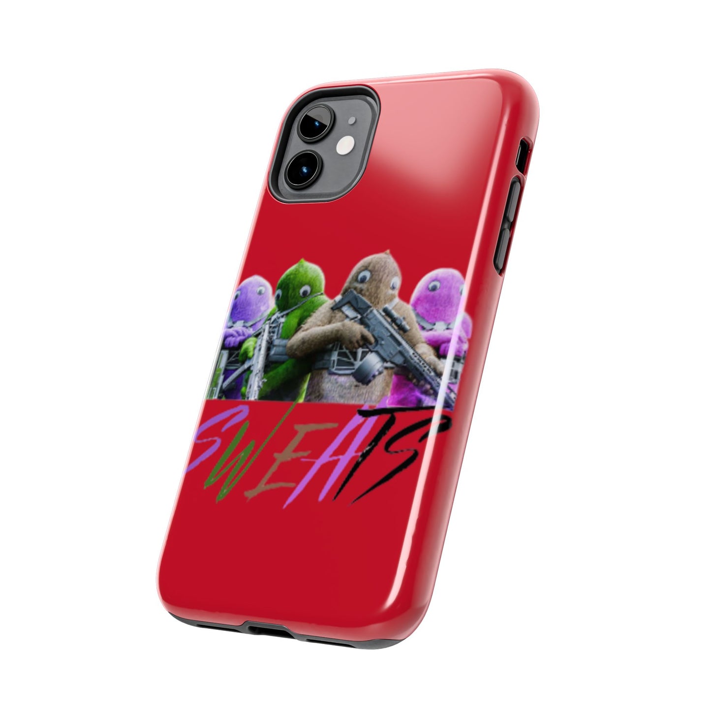 Cool Cartoon-Inspired Tough Phone Case - 'SWEATS'