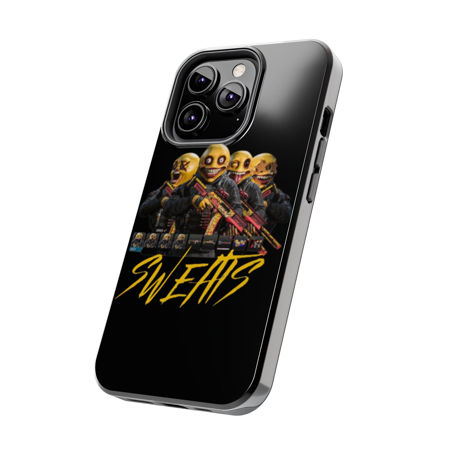 Tough Phone Cases - Bold 'SWEATS' Design for Gamers & Trendsetters