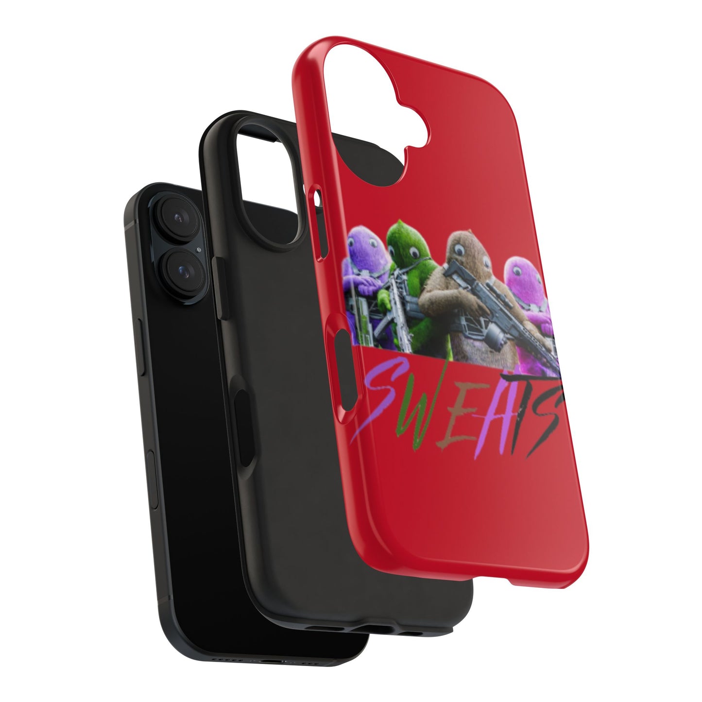 Cool Cartoon-Inspired Tough Phone Case - 'SWEATS'