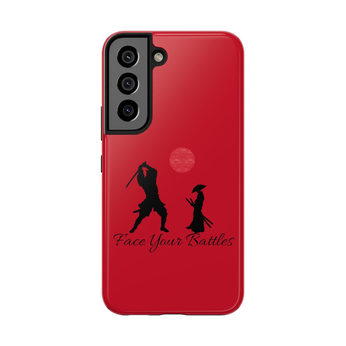 Phone case- Face Your Battles Tough Phone Case - Durable Protection