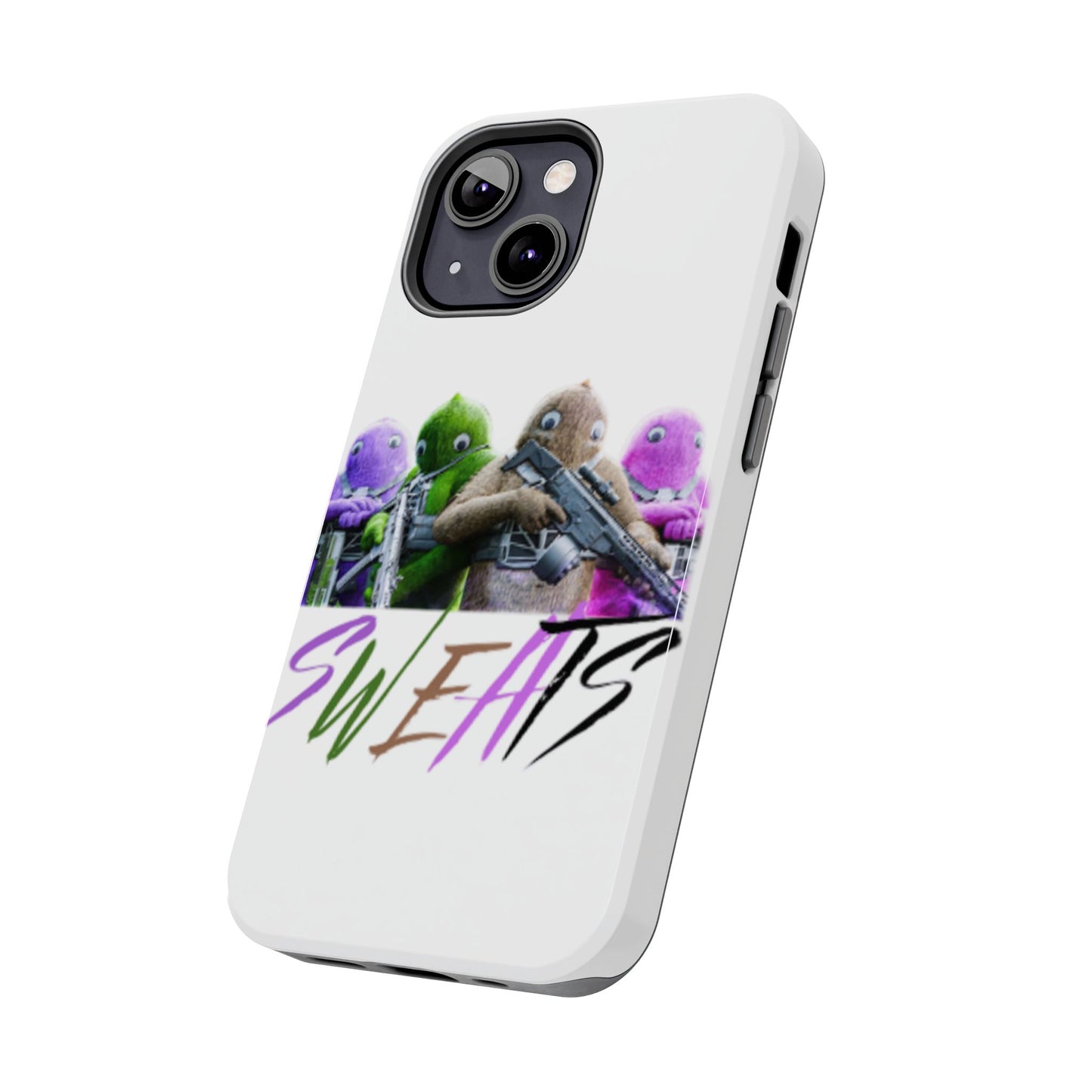 Cool Cartoon-Inspired Tough Phone Case - 'SWEATS'