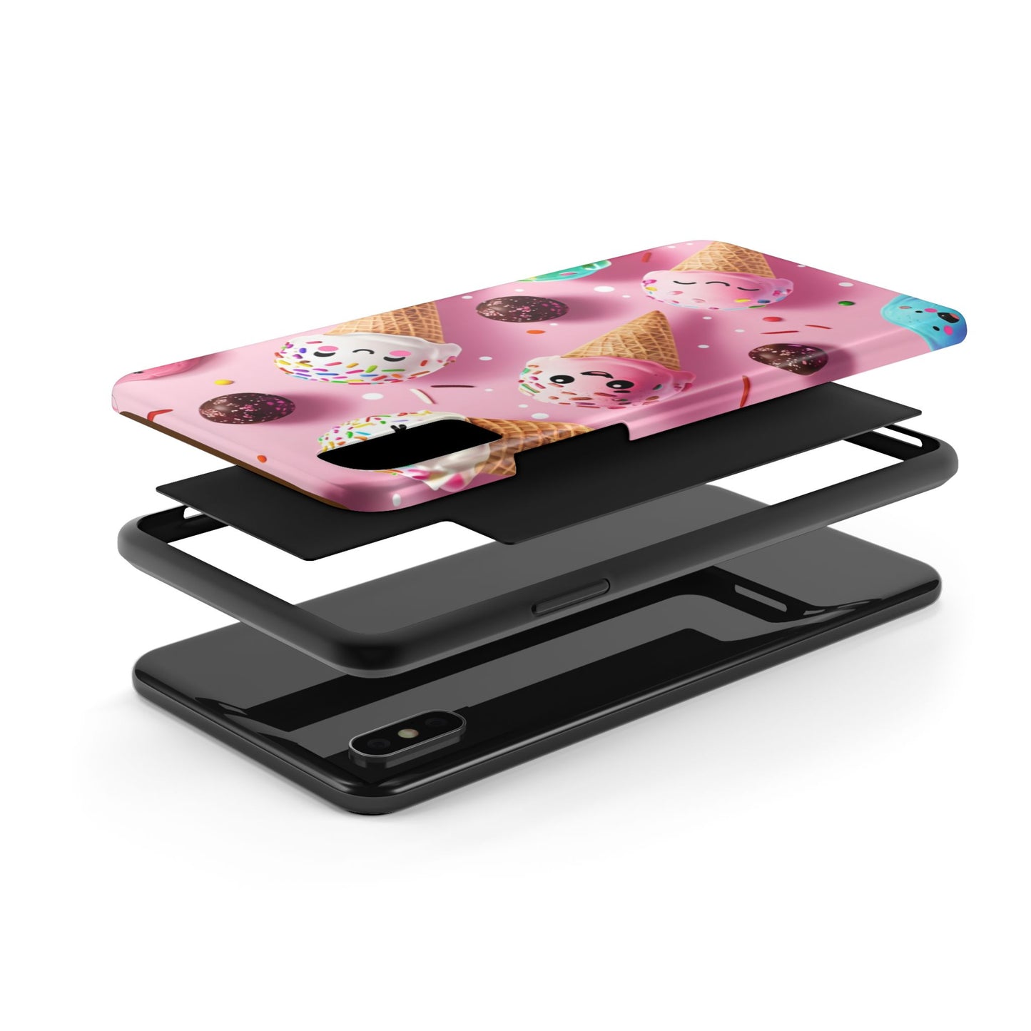 Tough Phone Cases Cute Ice Cream Design