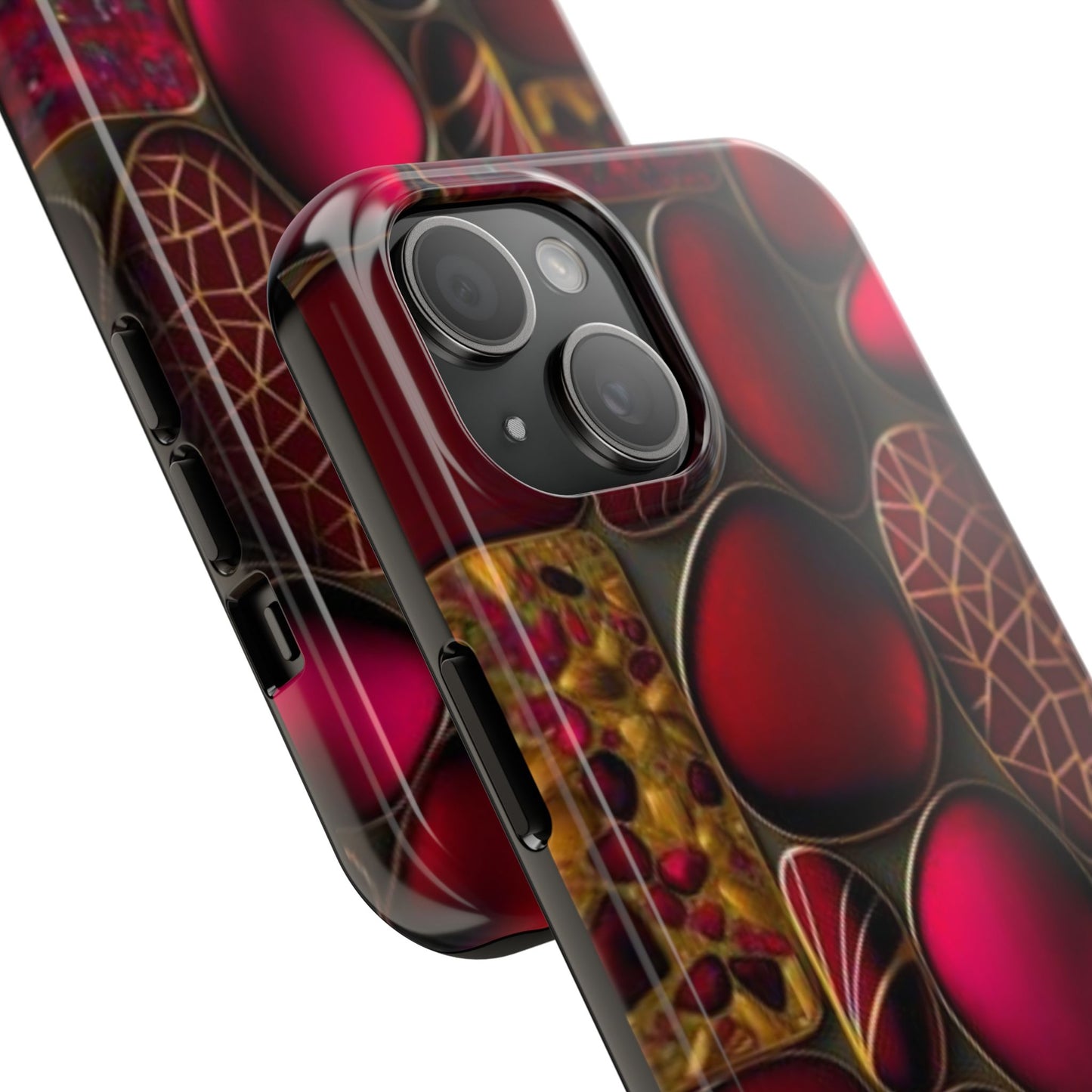 🔴 Tough Phone Cases – Red Stones Design for iPhone & Android – Durable Protection & Stylish Look