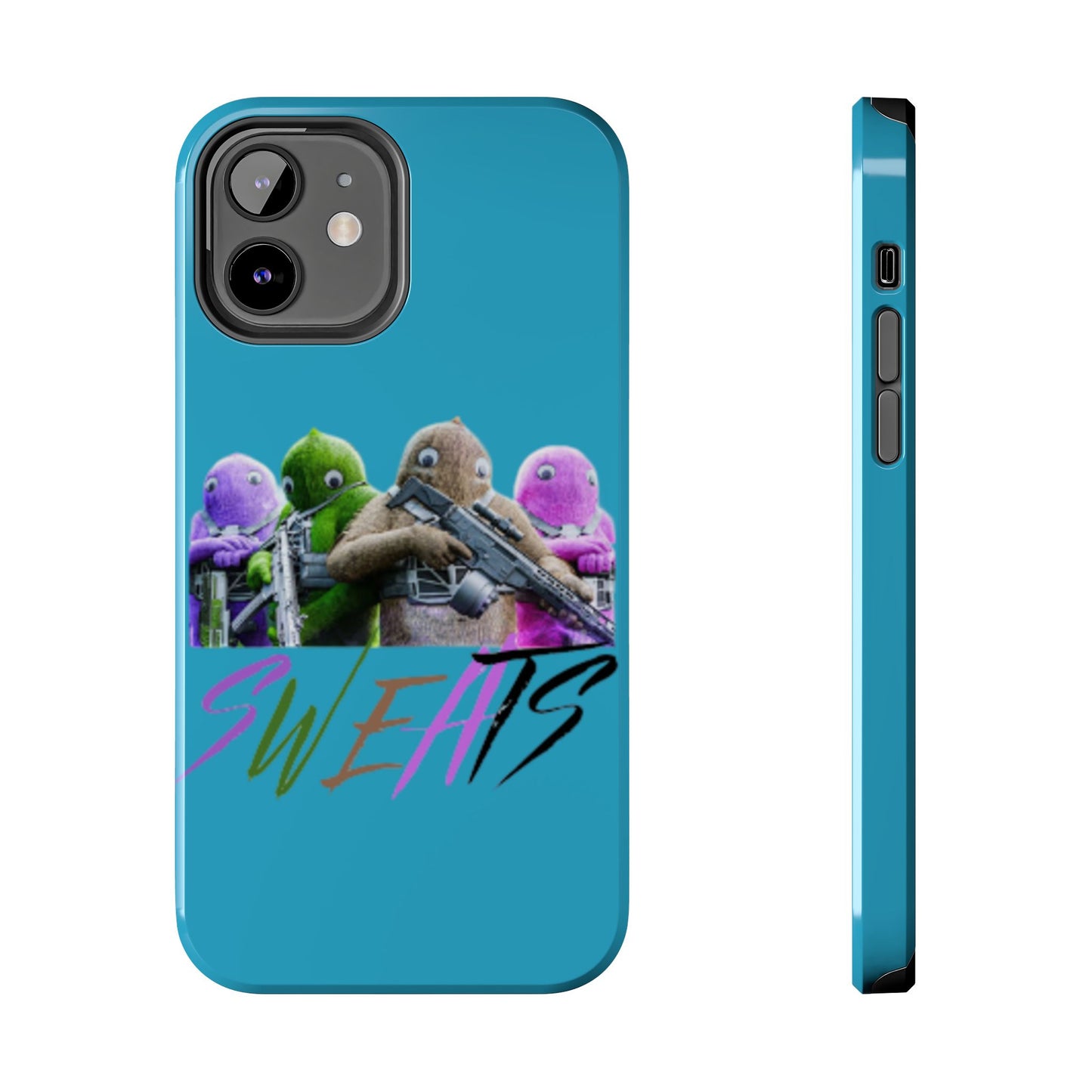 Cool Cartoon-Inspired Tough Phone Case - 'SWEATS'