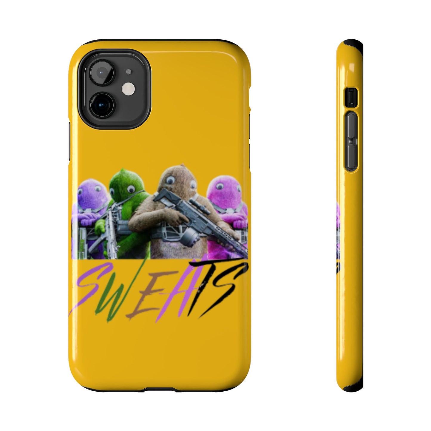 Cool Cartoon-Inspired Tough Phone Case - 'SWEATS'