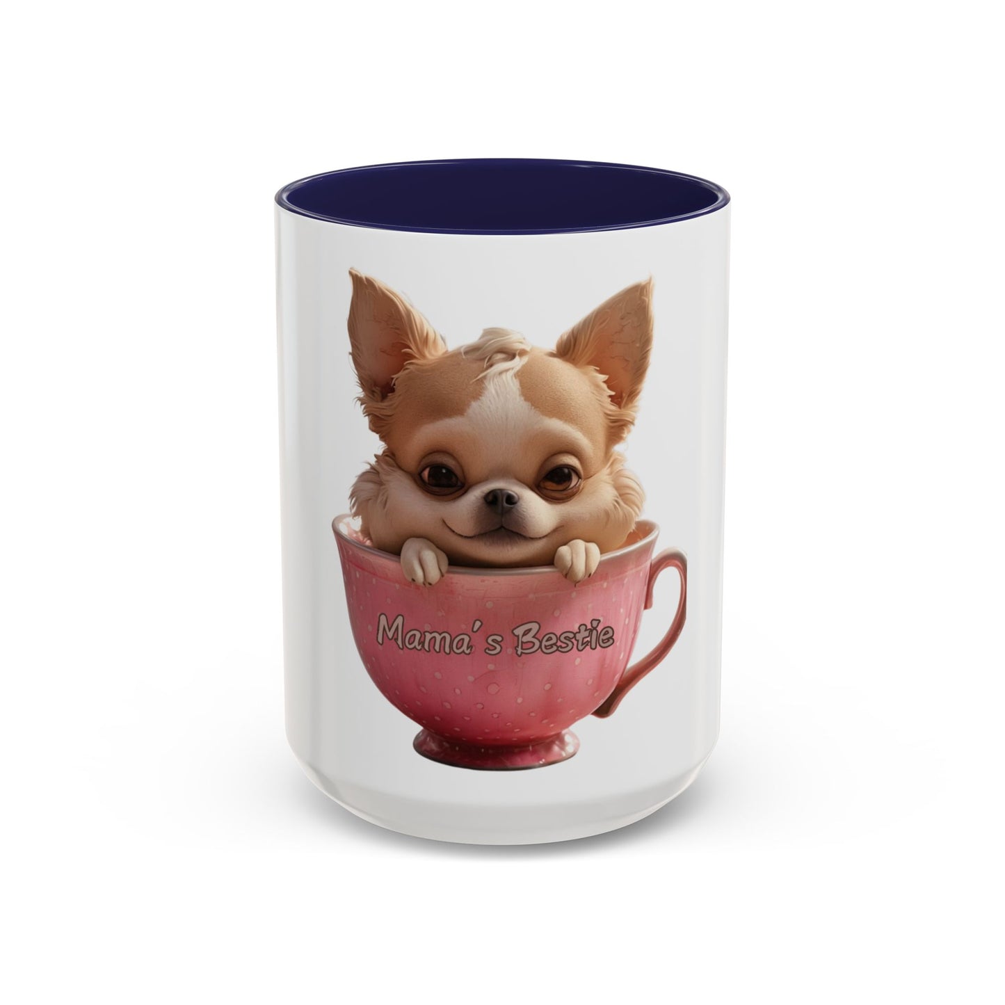 Cute Chihuahua Coffee Mug - "Mama's Bestie" - Perfect Gift for Pet Lovers
