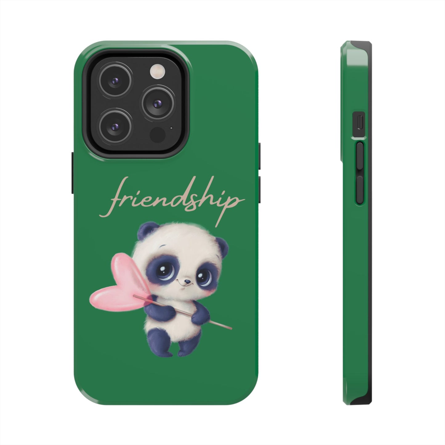 Phone case- Cute Panda Friendship Tough Phone Case - Durable Protection