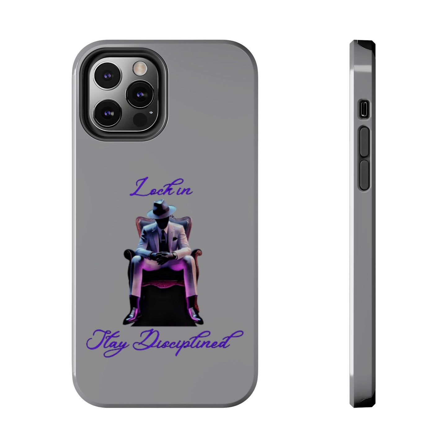 Phone case- Lock In, Stay Disciplined Tough Phone Case - Durable Protection