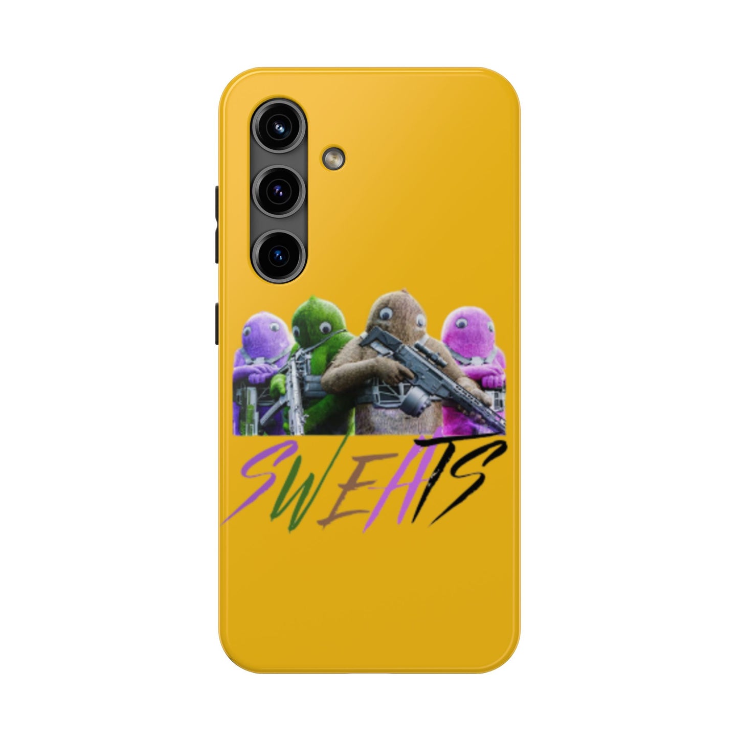 Cool Cartoon-Inspired Tough Phone Case - 'SWEATS'