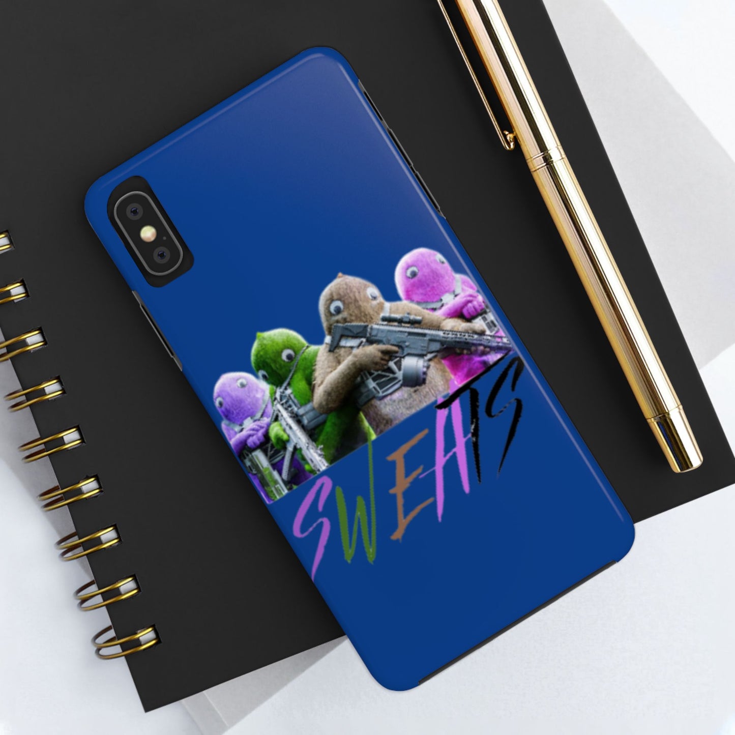 Cool Cartoon-Inspired Tough Phone Case - 'SWEATS'