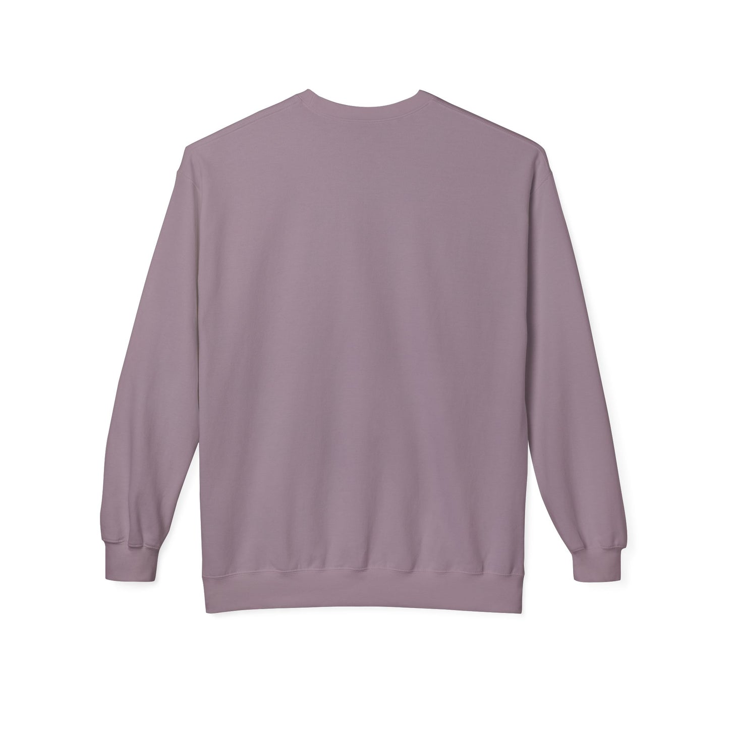 Snow Petal White Fleece Sweatshirt for Her – Soft Cozy Love-Inspired Gift