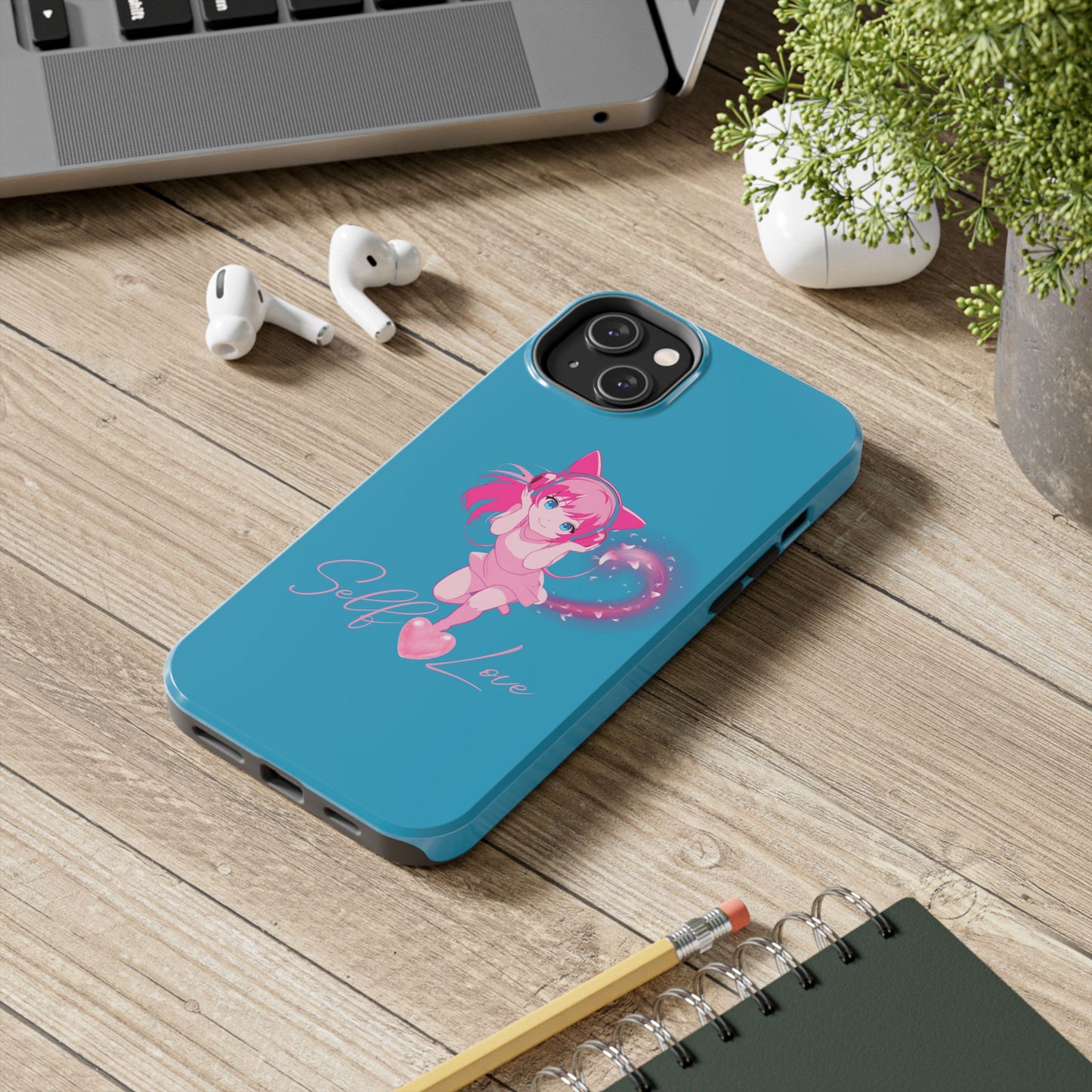 Self Love Tough Phone Case for Anime Lovers