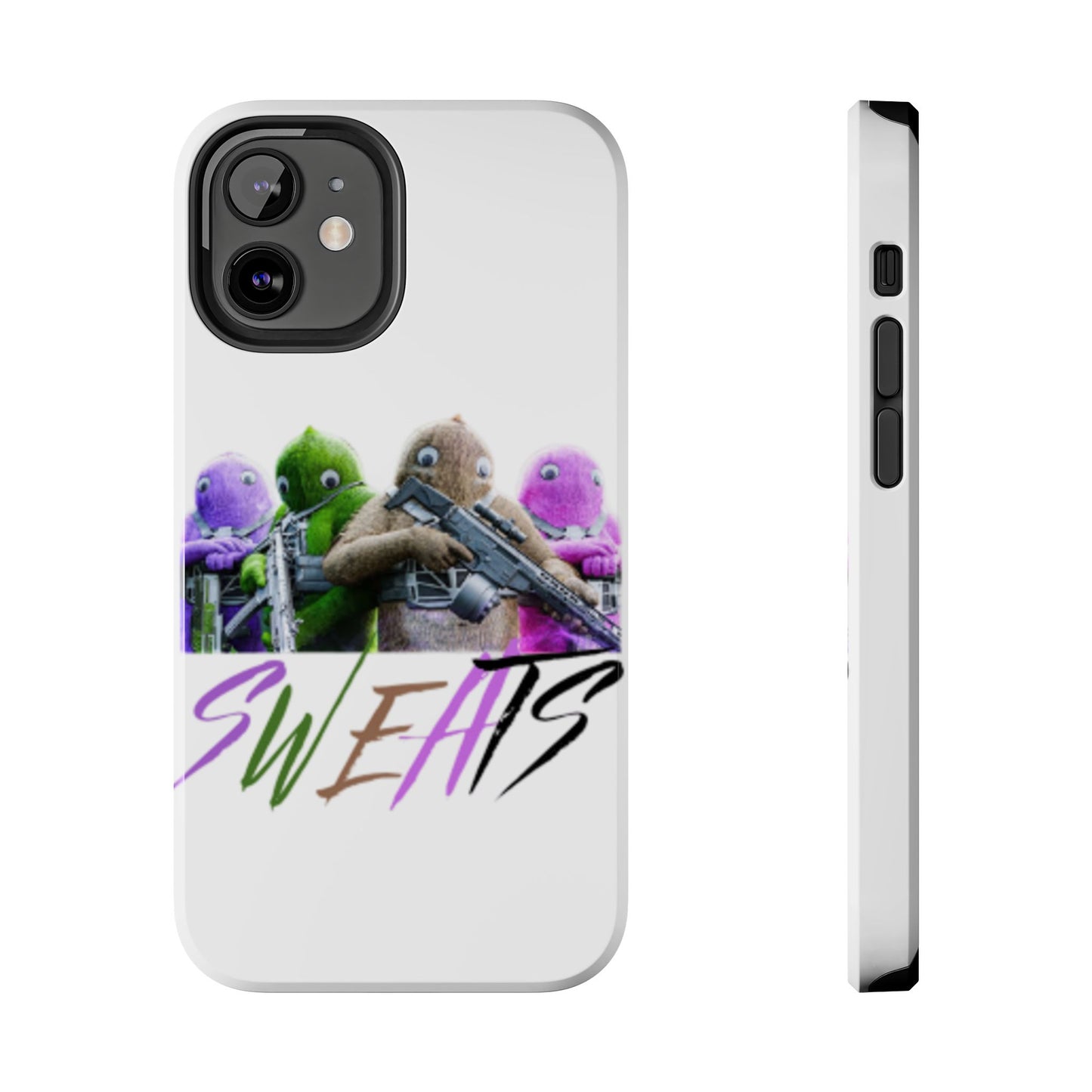 Cool Cartoon-Inspired Tough Phone Case - 'SWEATS'