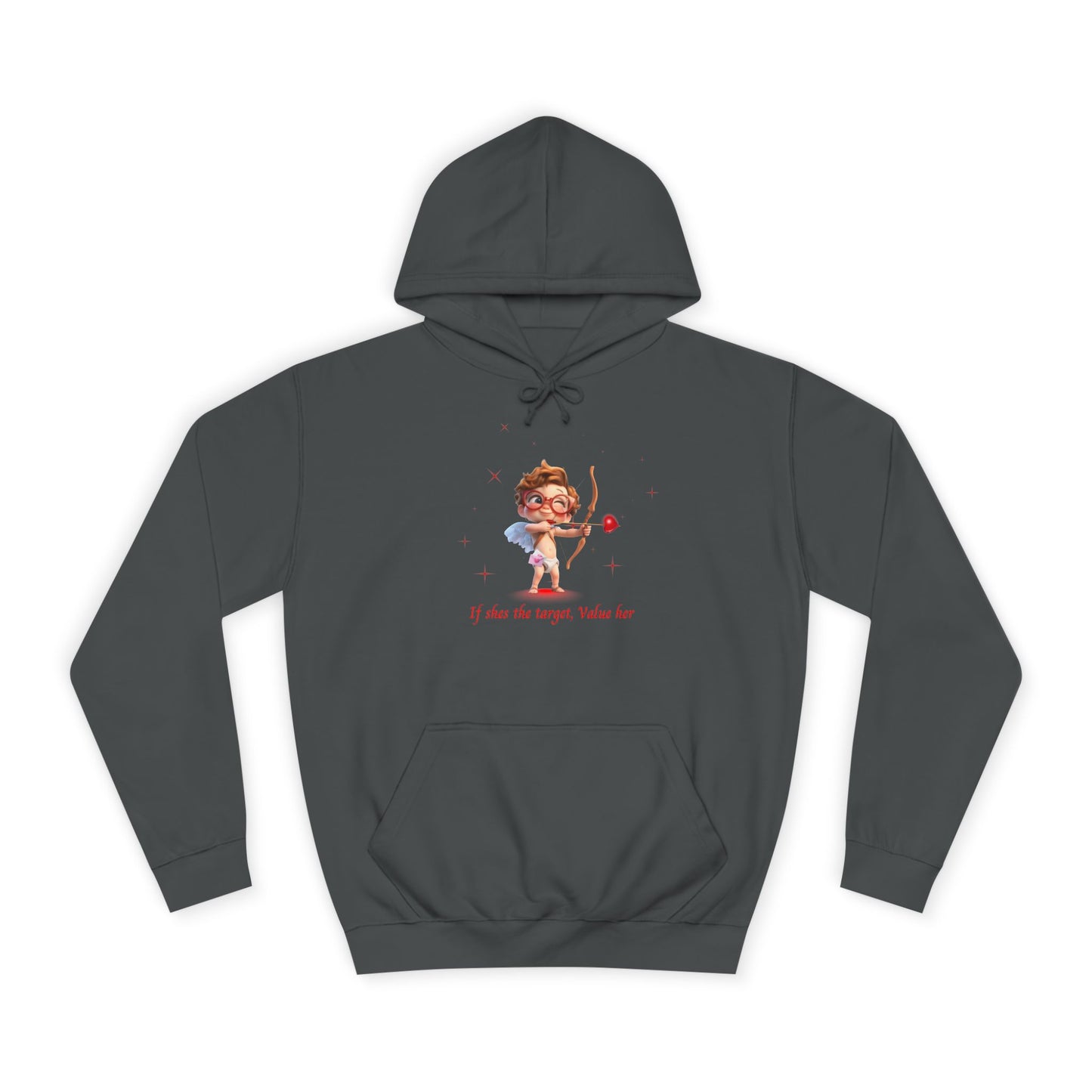 Charcoal Ash Grey Hoodie for Women – Cupid For Her Romantic Sweater