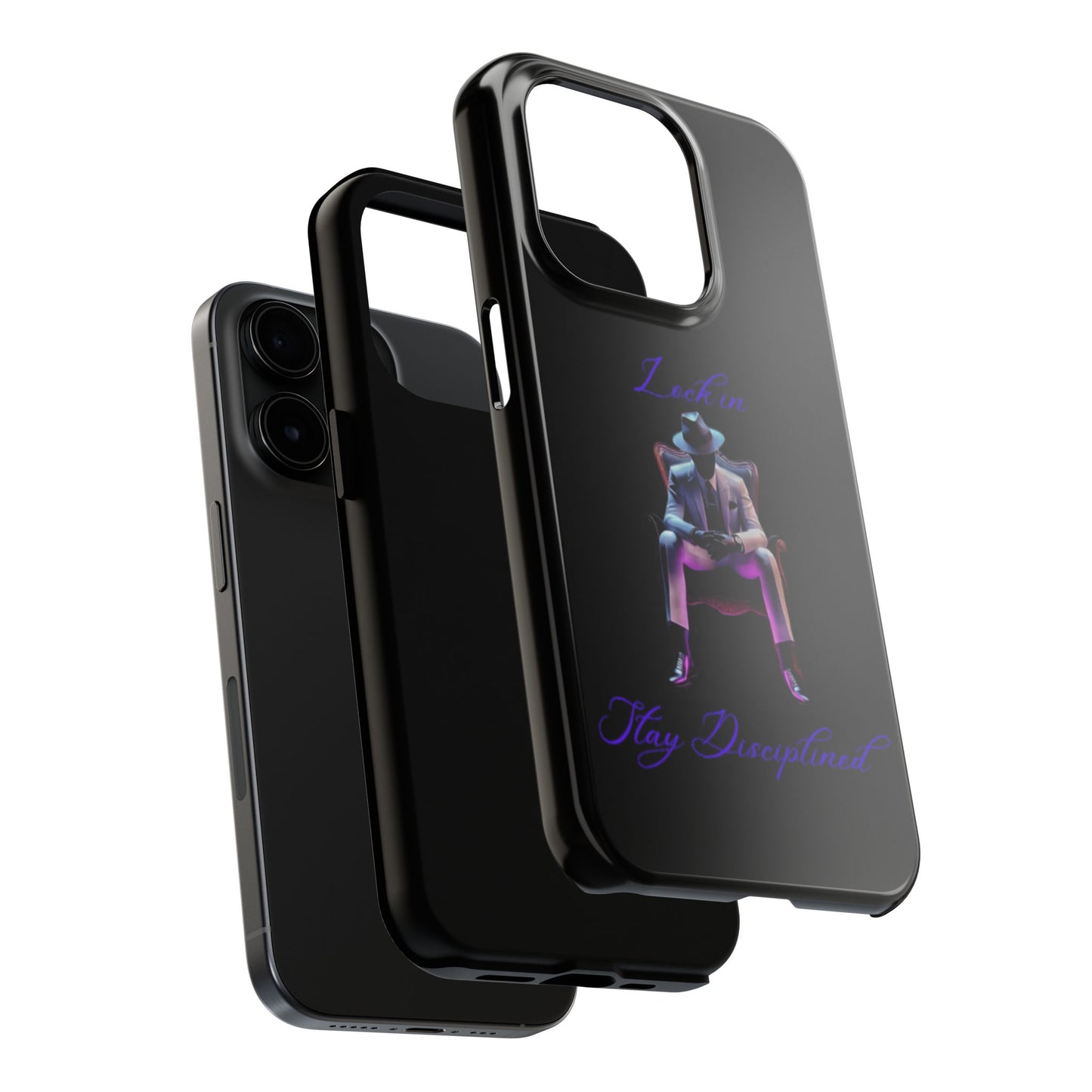 Phone case- Lock In, Stay DIsciplined Tough Phone Case - Durable Protection