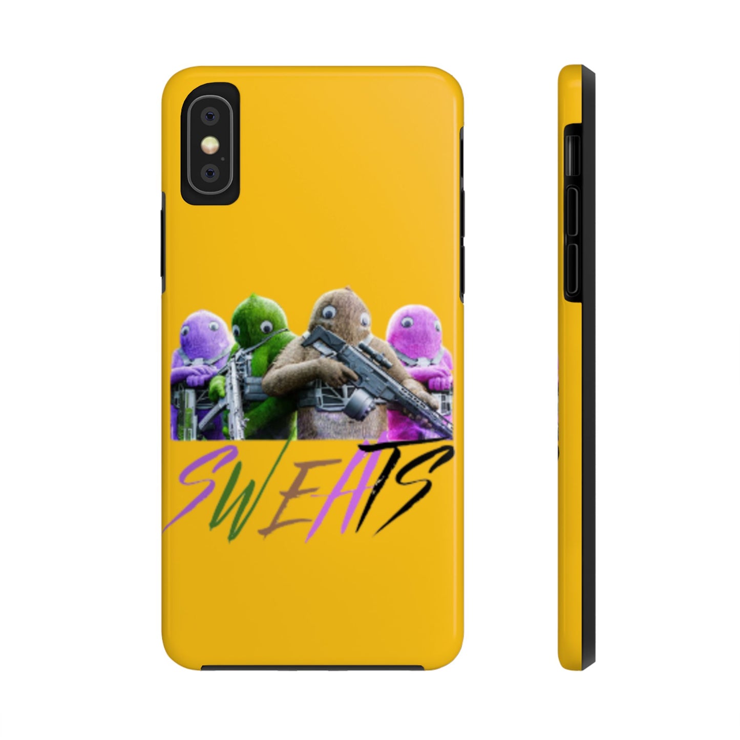 Cool Cartoon-Inspired Tough Phone Case - 'SWEATS'