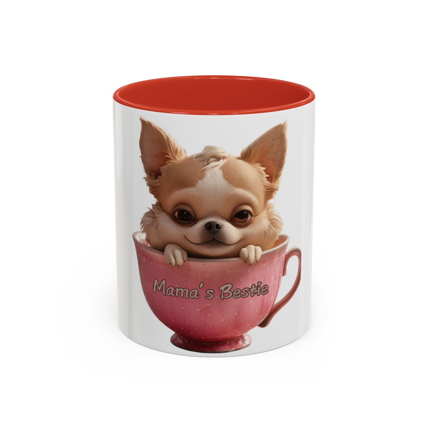 Cute Chihuahua Coffee Mug - "Mama's Bestie" - Perfect Gift for Pet Lovers