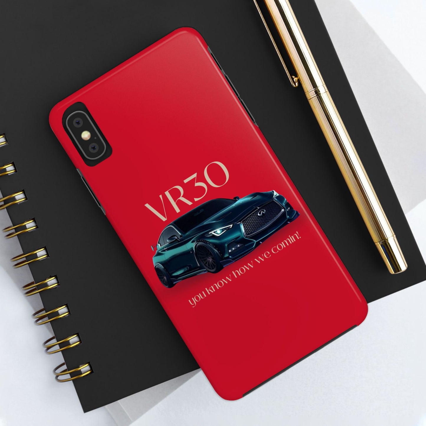 VR30 Sports Car Tough Phone Case - Stylish and Durable Protection for Car Enthusiasts