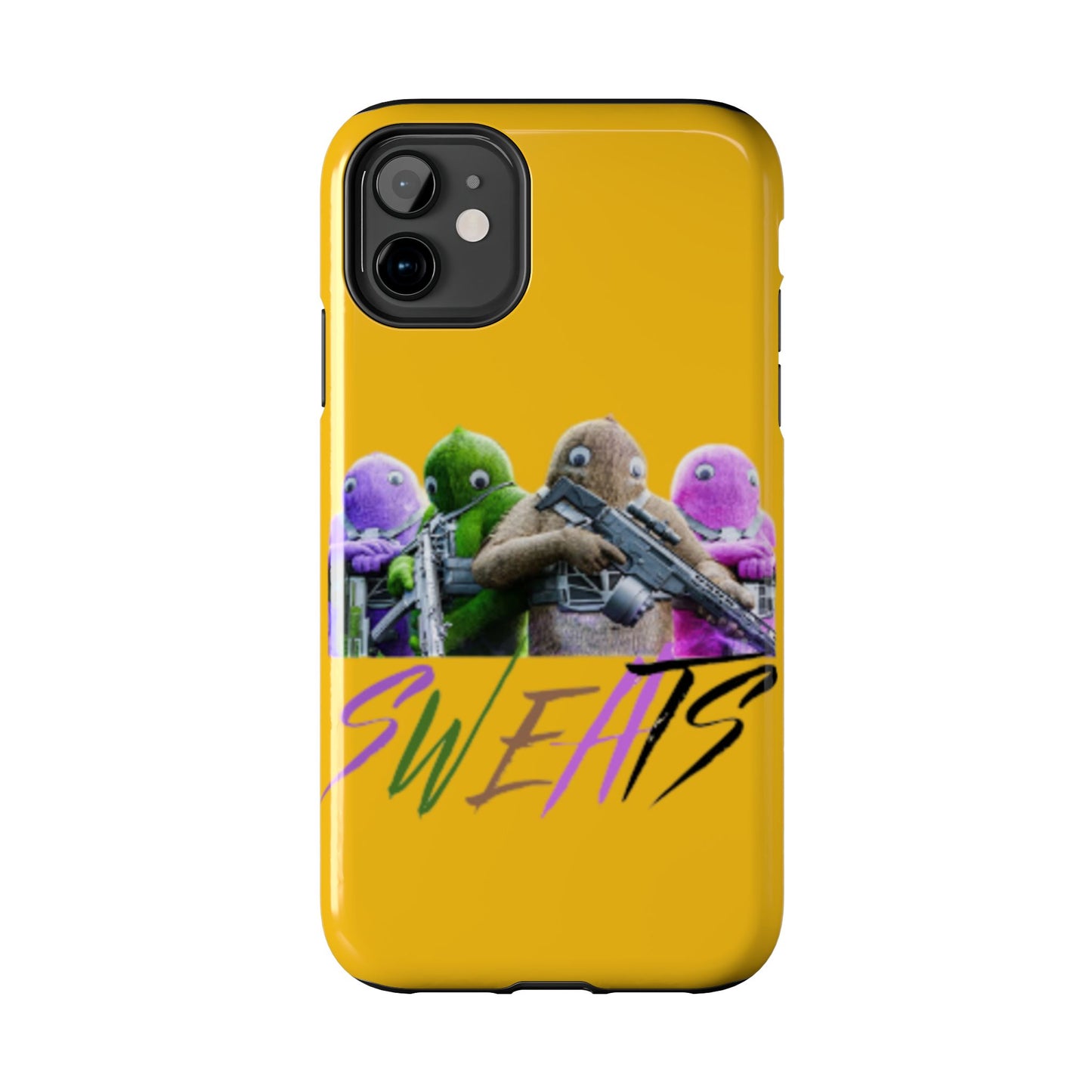 Cool Cartoon-Inspired Tough Phone Case - 'SWEATS'