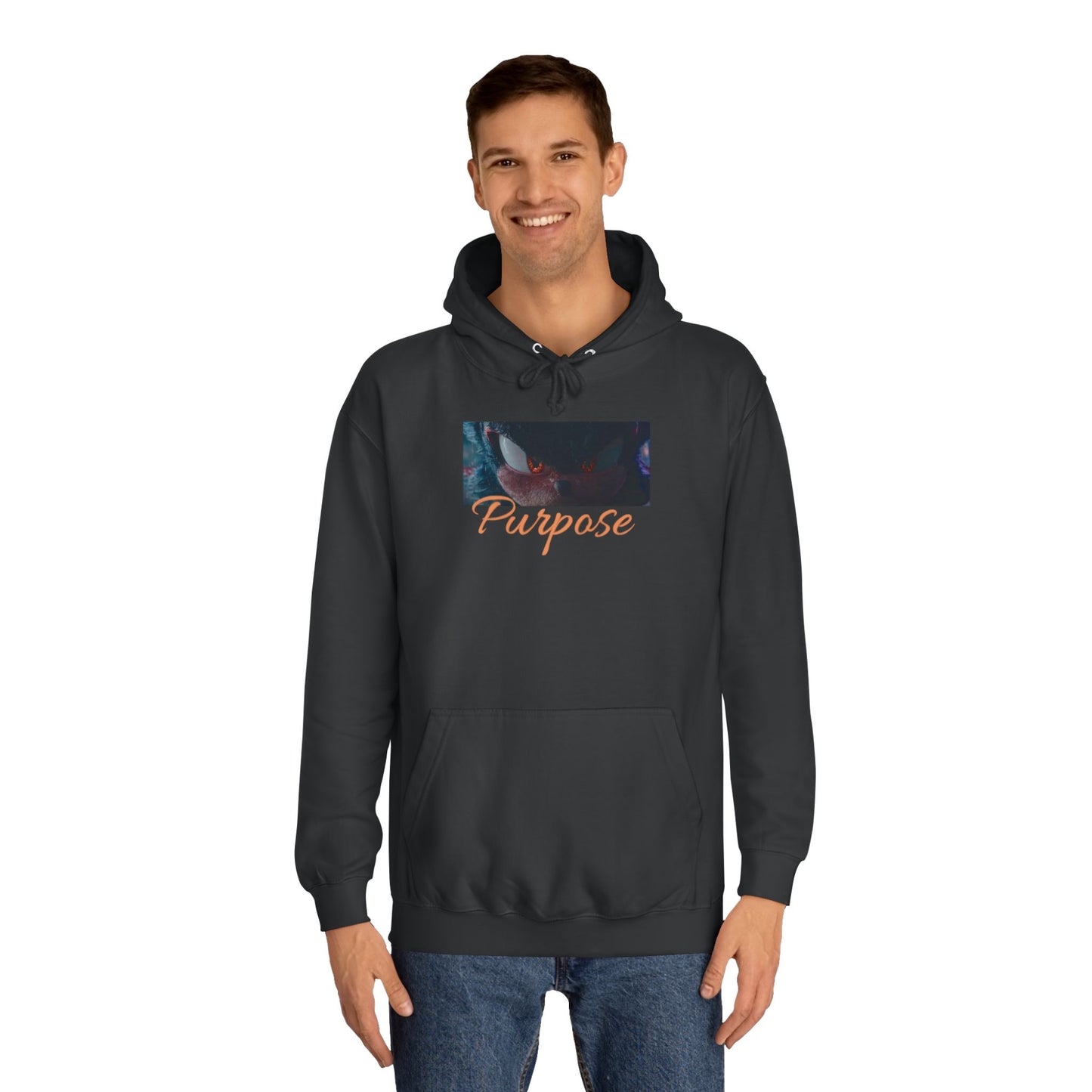 Electric Blue Motivational Graphic Sonic Hoodie for Men & Women – Inspiring Gamer